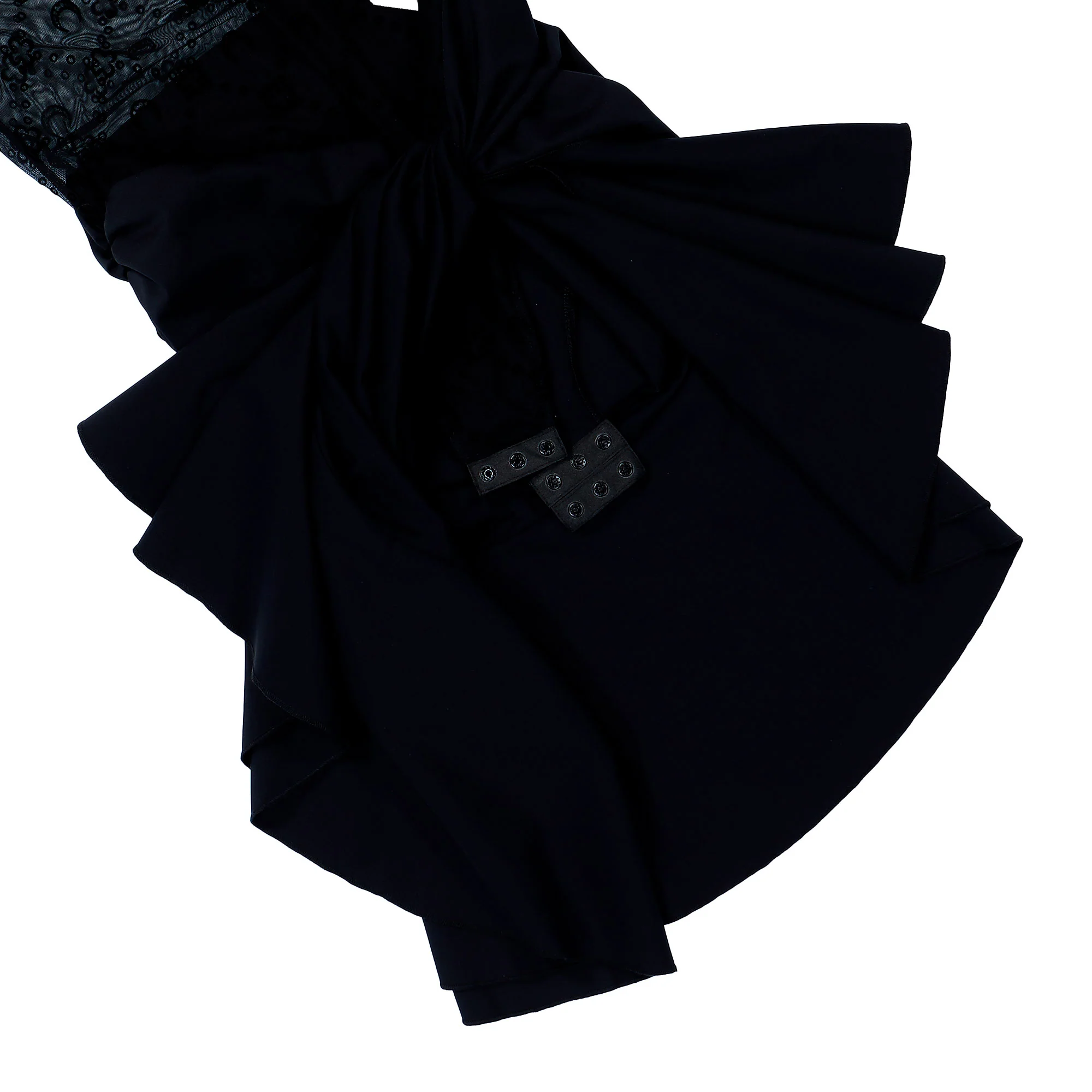 Moonogram Mesh Flock Ruffles Mini Dress - Image 4