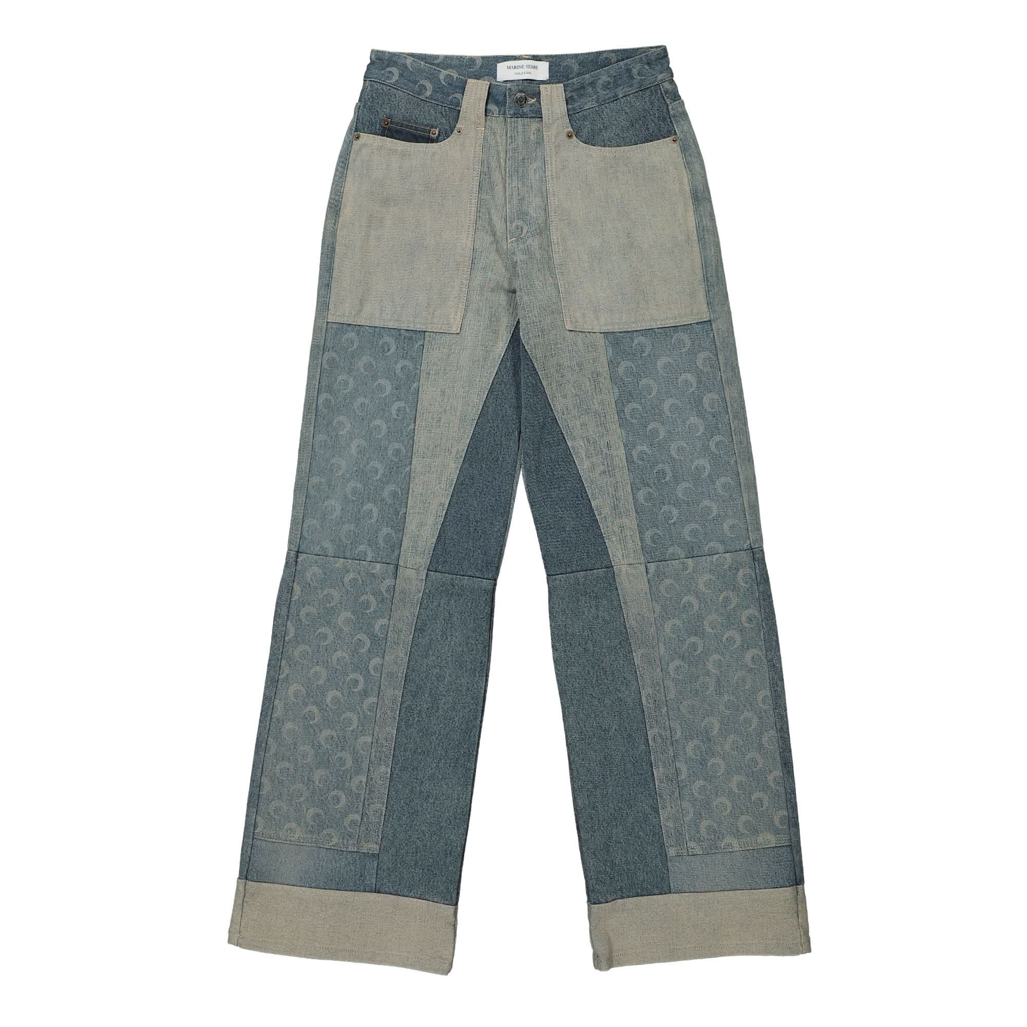 Regenerated Denim Wide Leg Pants
