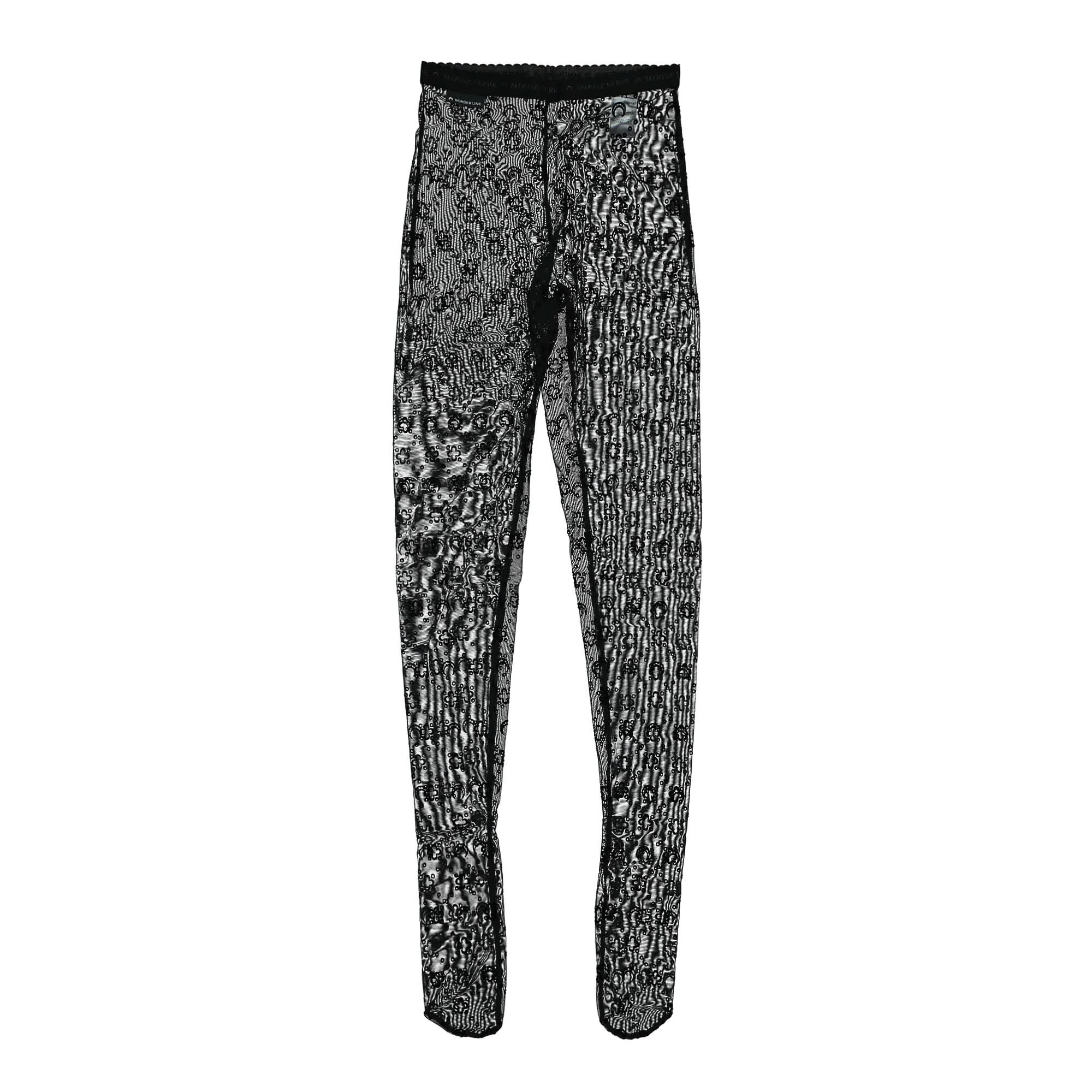 Regenerated Moonogram Mesh Flock Tights - Image 3