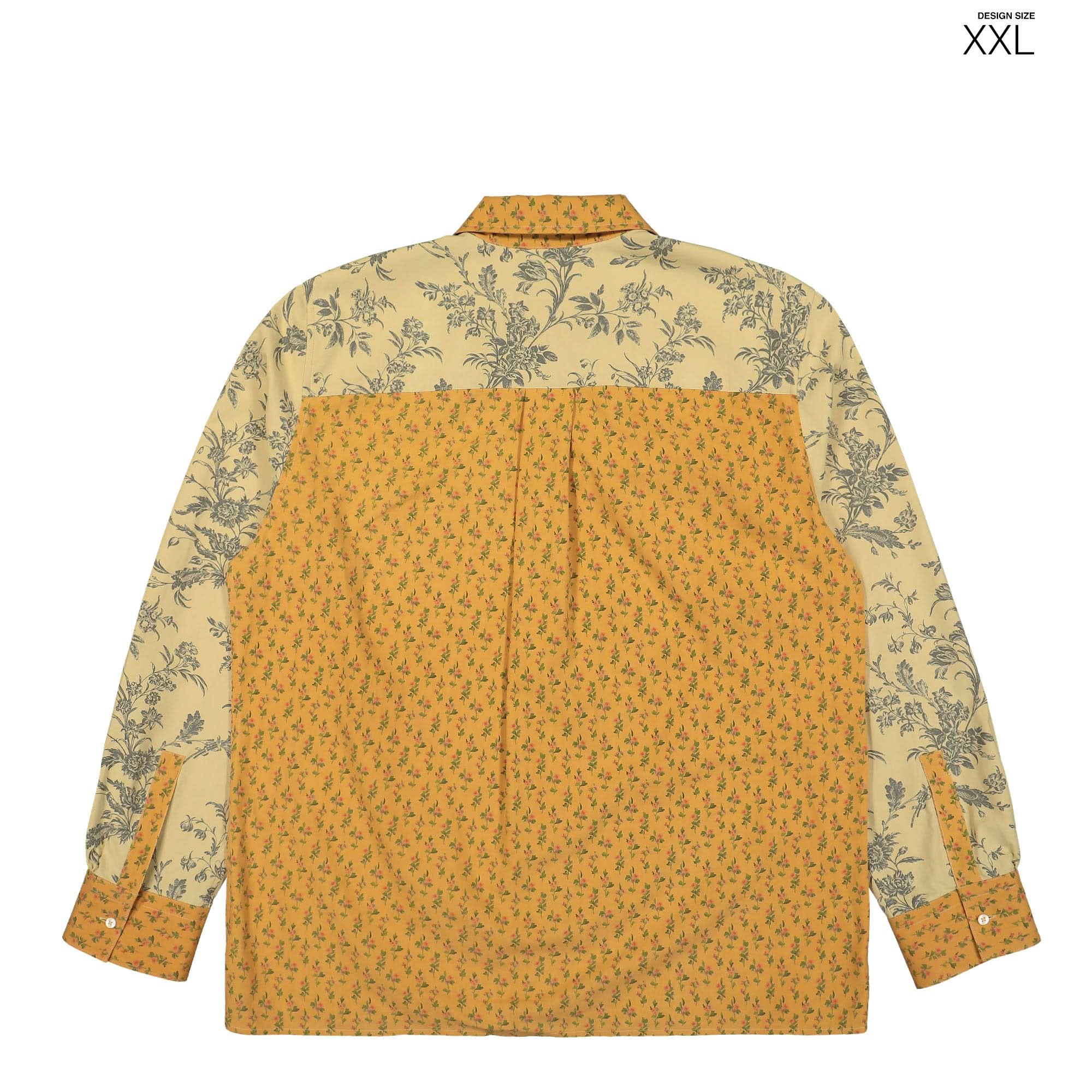Upcycled Floral Linen Twin Pocket Shirt - Image 14