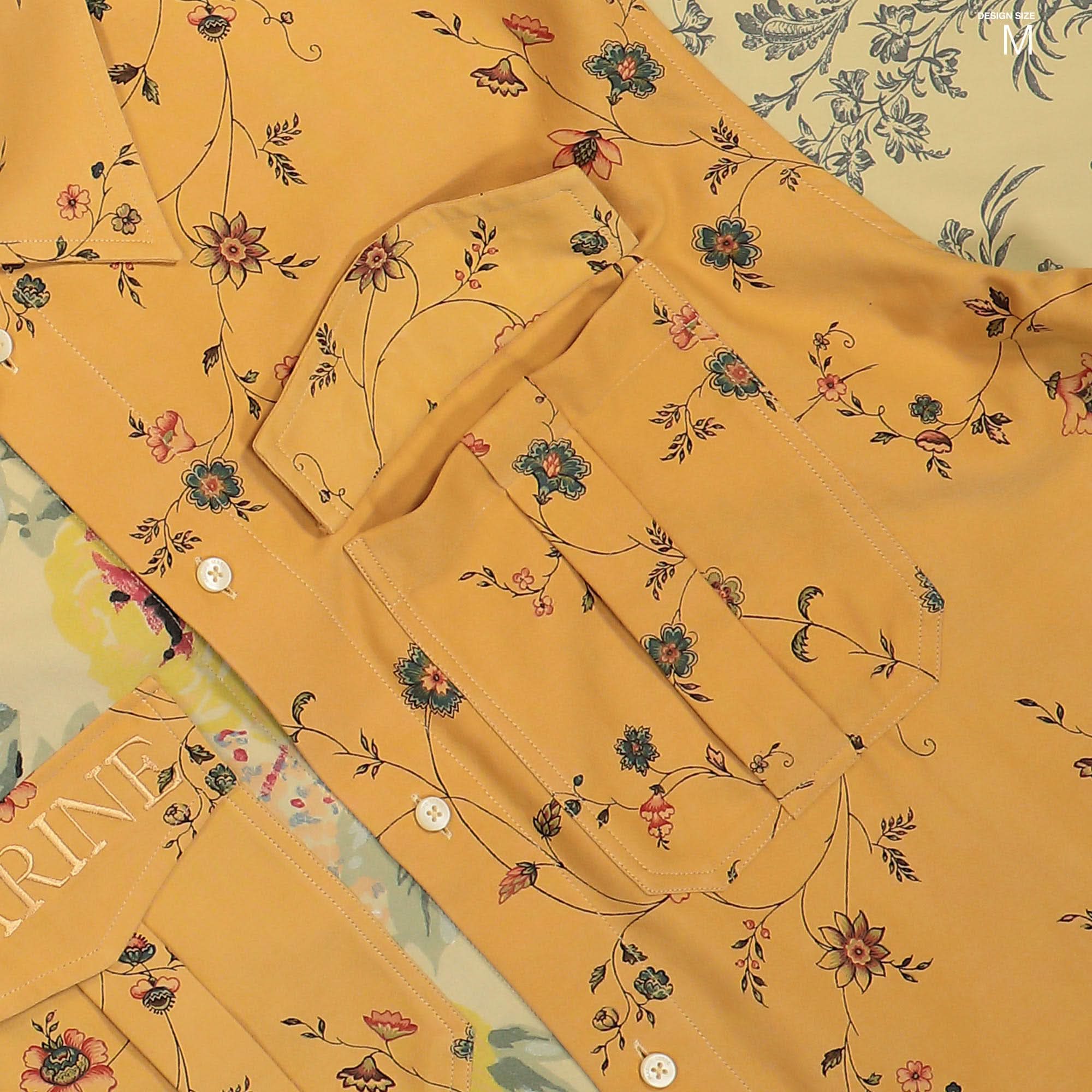 Upcycled Floral Linen Twin Pocket Shirt - Image 4