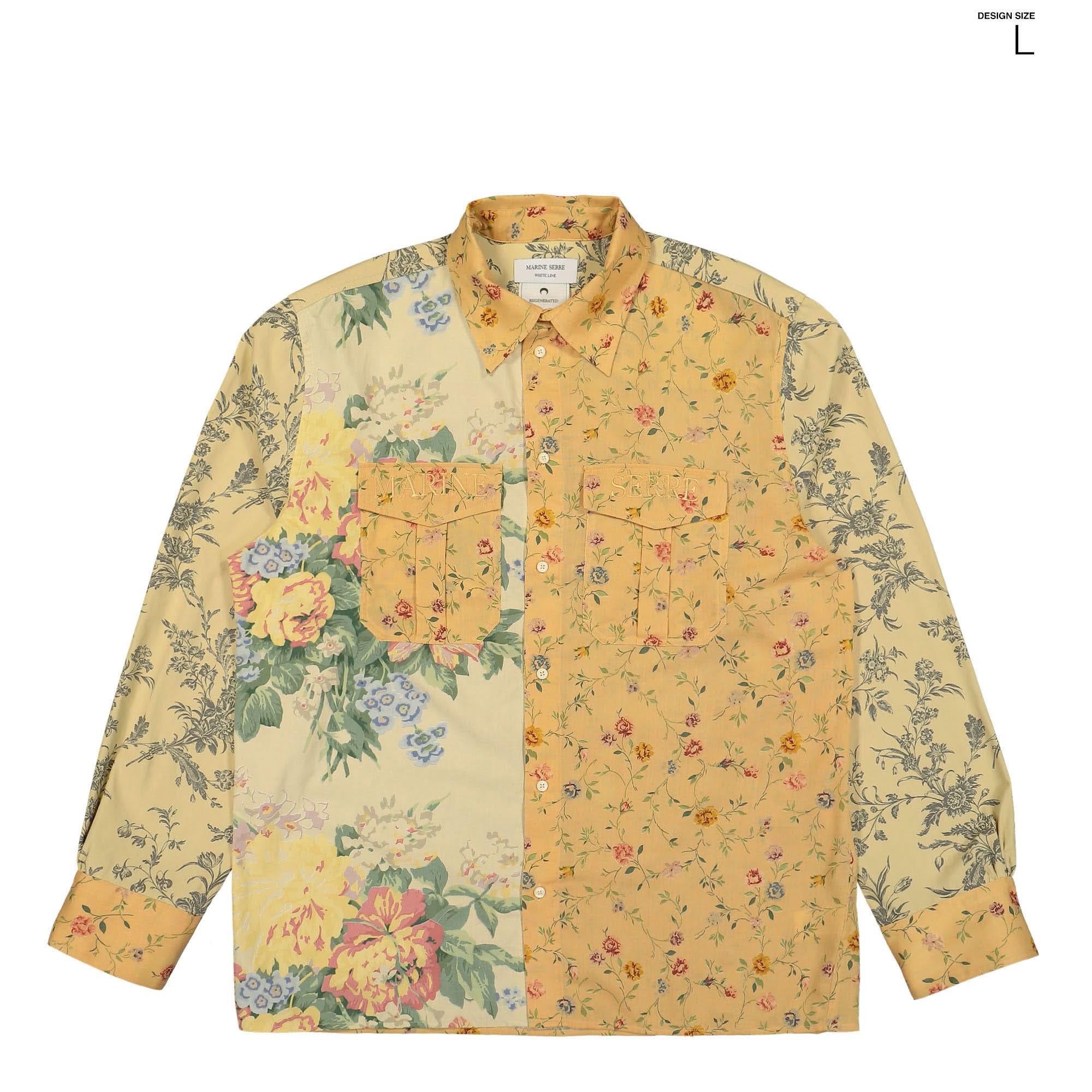 Upcycled Floral Linen Twin Pocket Shirt - Image 5