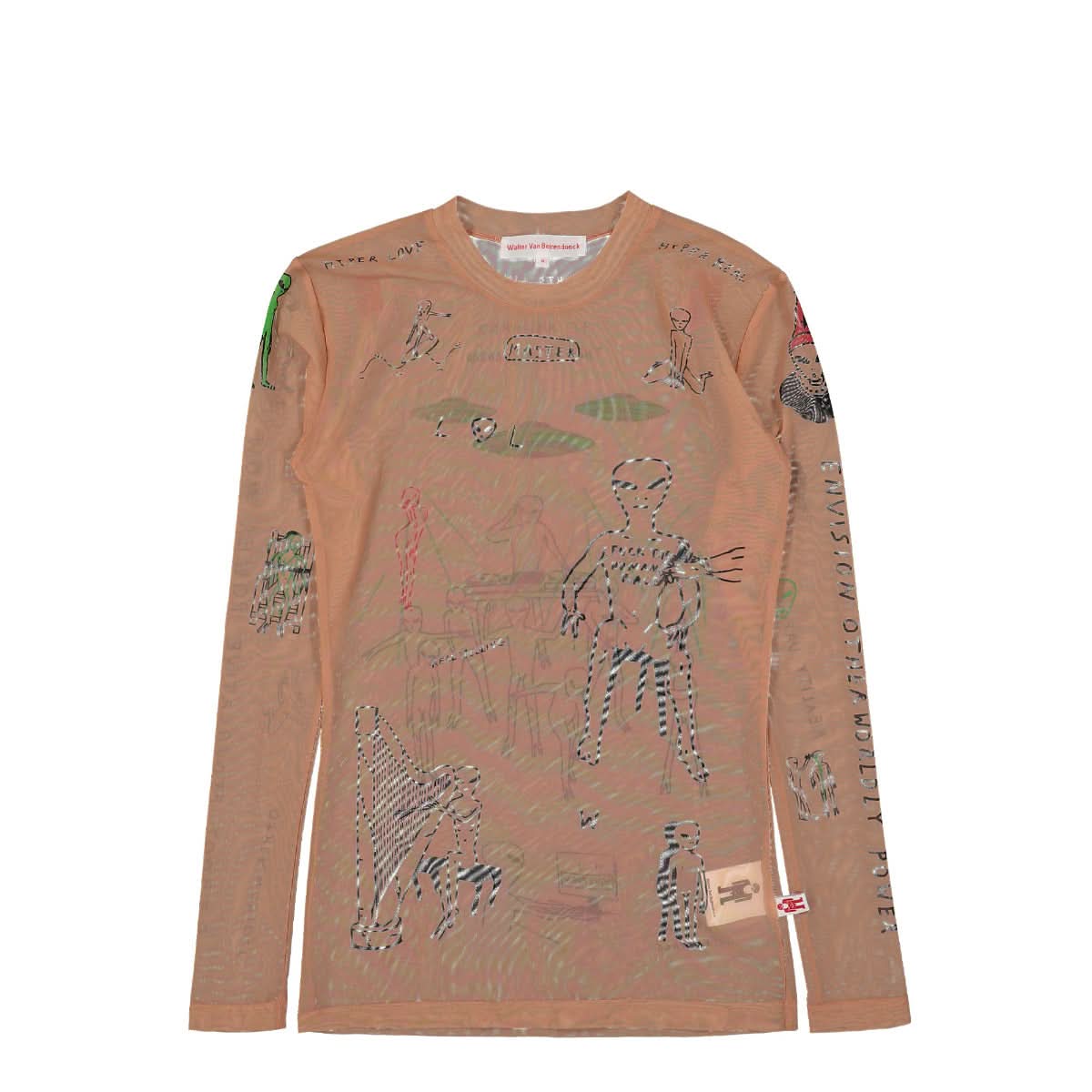 Mateusz Sarzynski Long Sleeve Tattoo Mesh Top