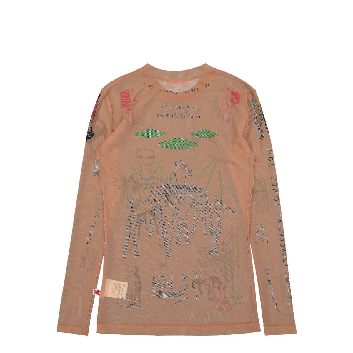 Mateusz Sarzynski Long Sleeve Tattoo Mesh Top - Image 2