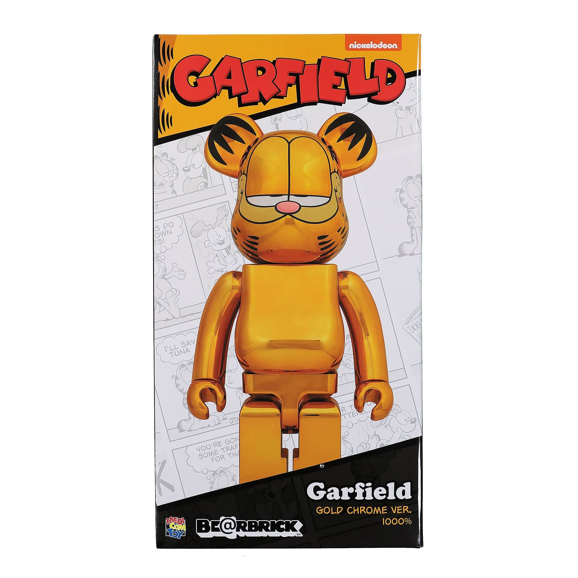 Be@rbrick Garfield Gold Chrome Version 1000% - Image 3
