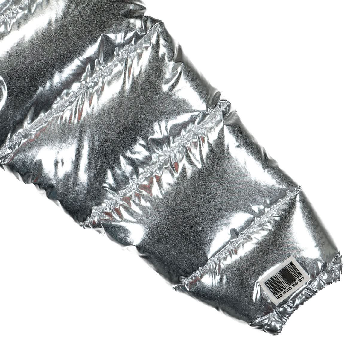 Metallic Cropped Puffer Jacket - Image 4