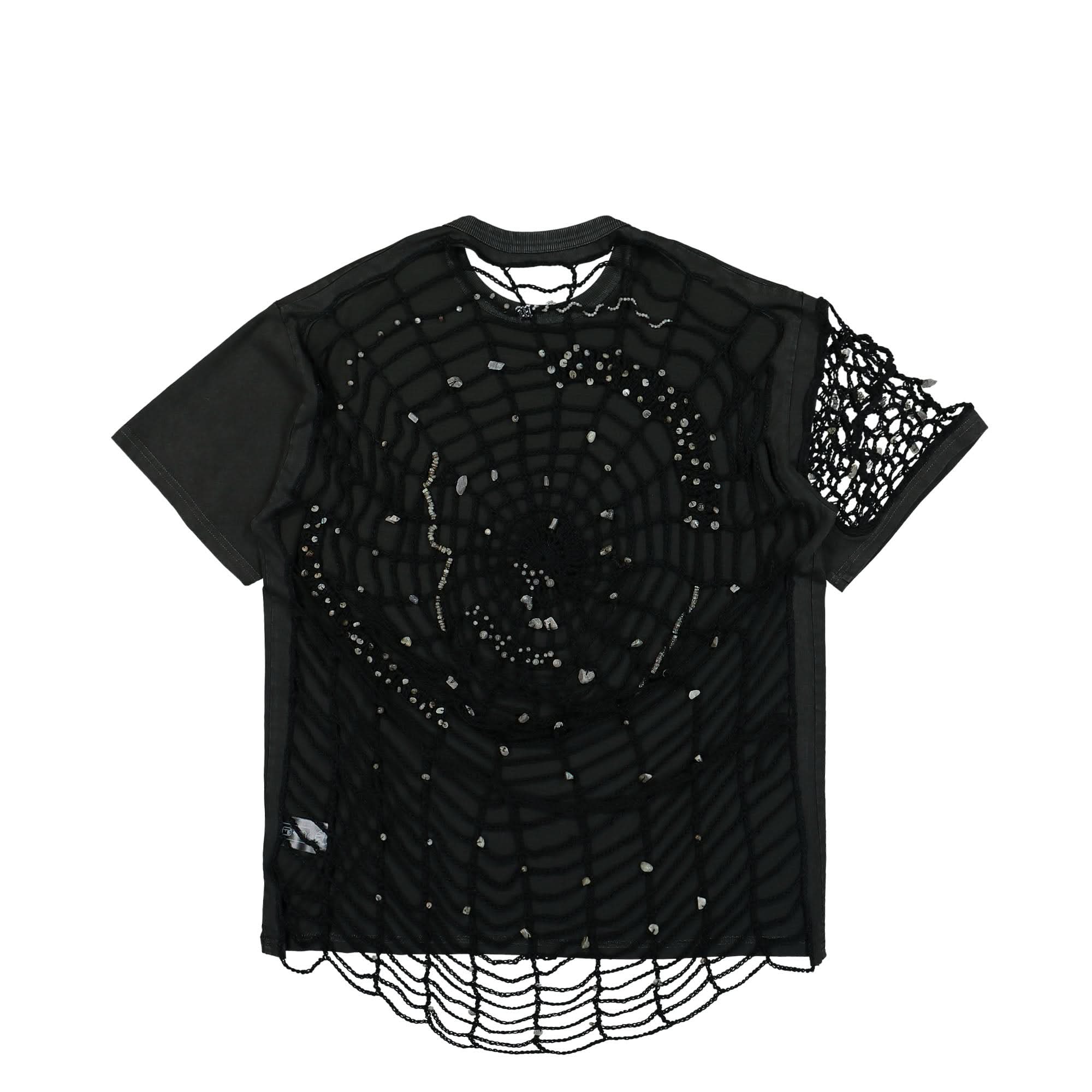 Crochet T-Shirt Black - Image 2