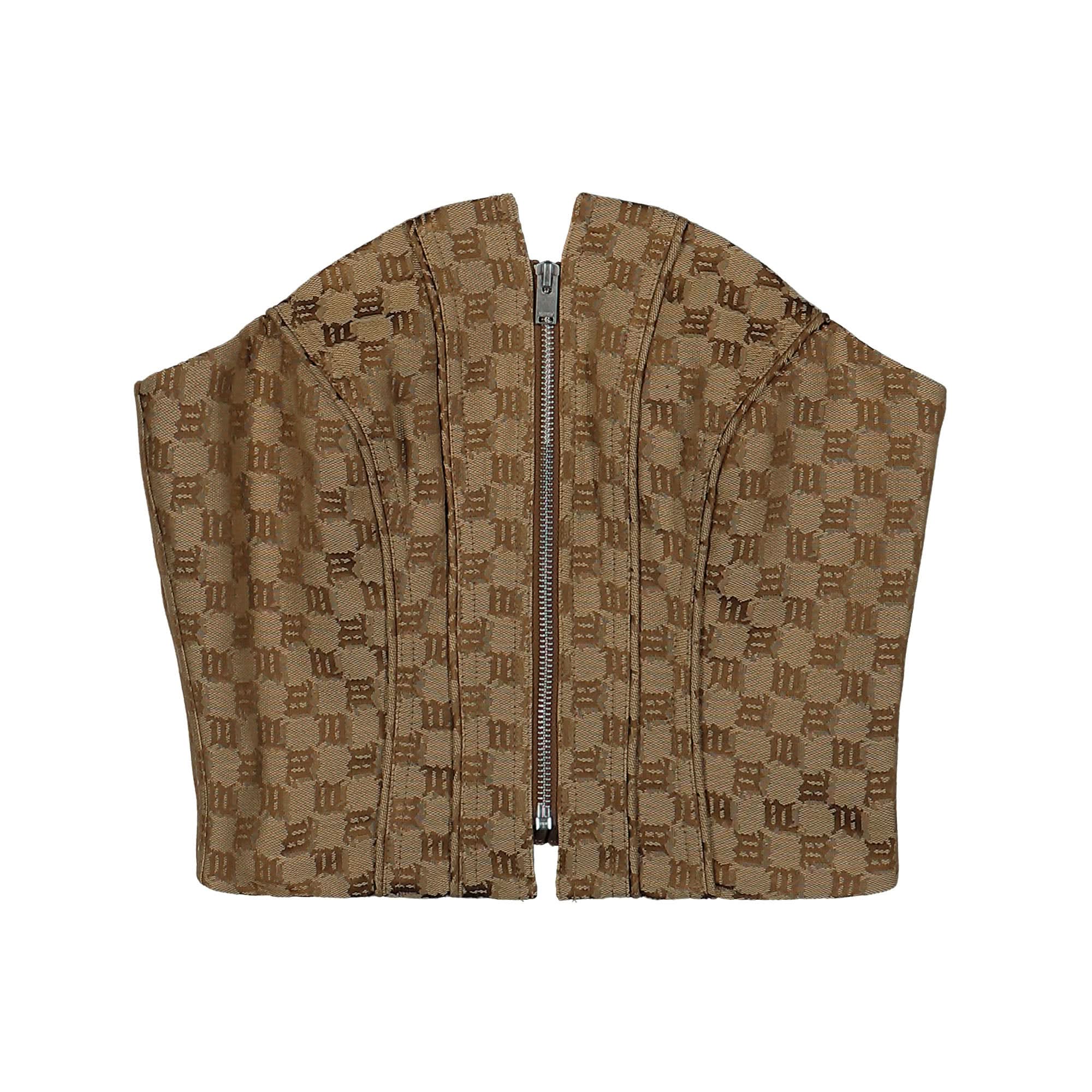 Jacquard Canvas Monogram Corset Top