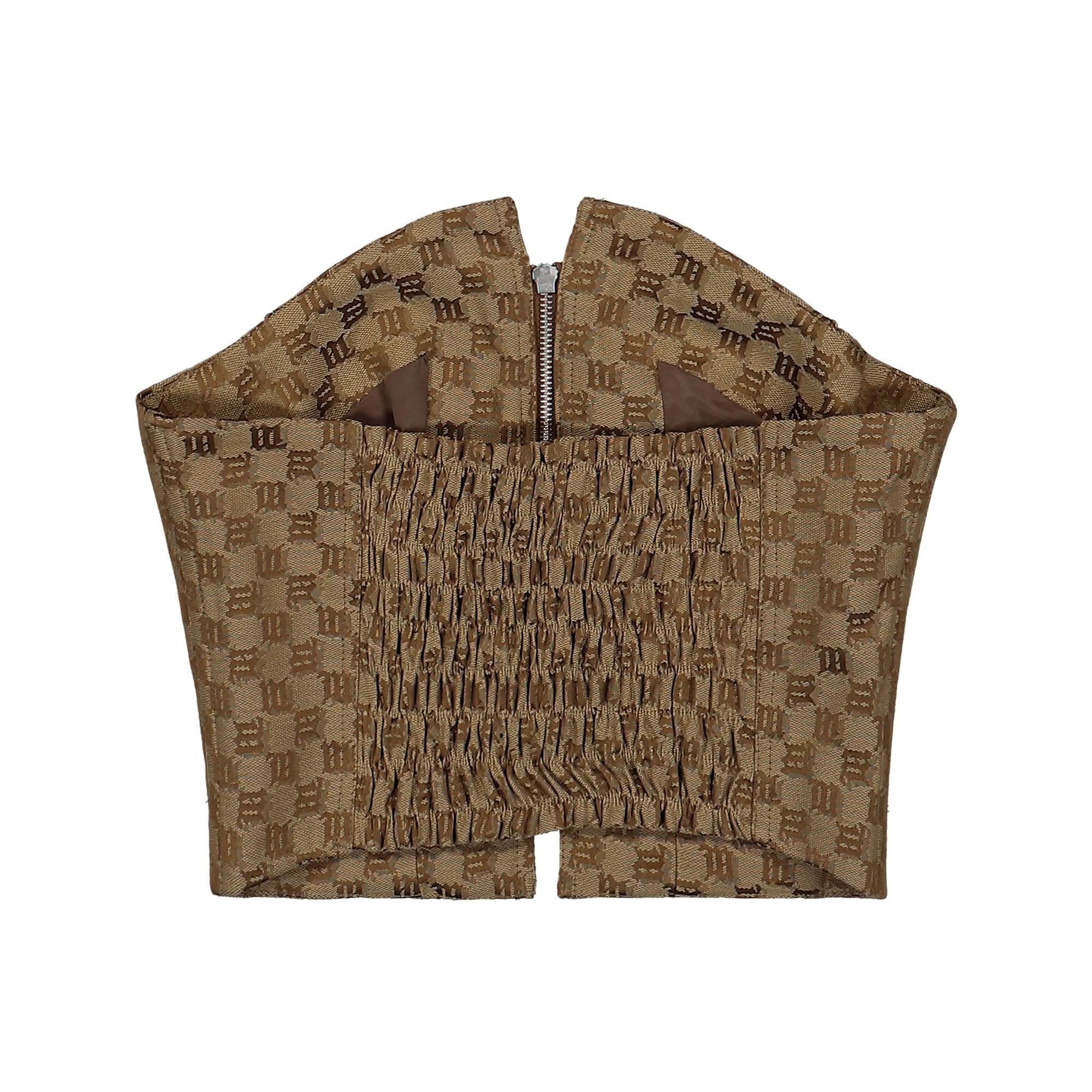 Jacquard Canvas Monogram Corset Top - Image 3