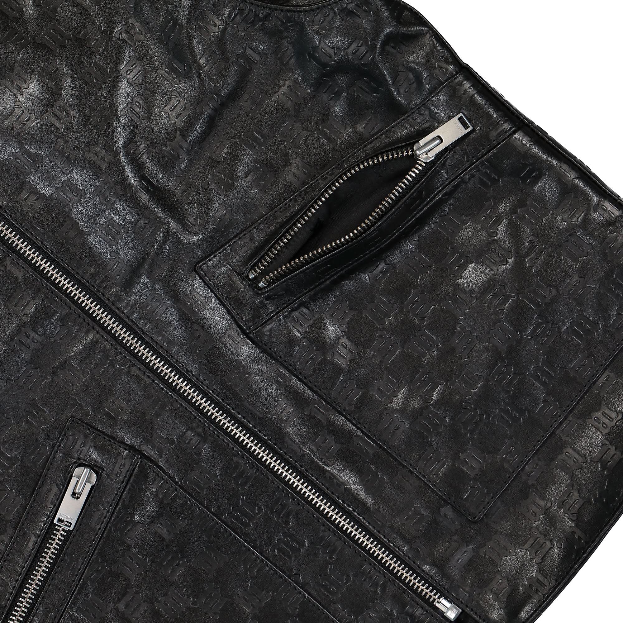 Leather Monogram Embossed Vest - Image 5