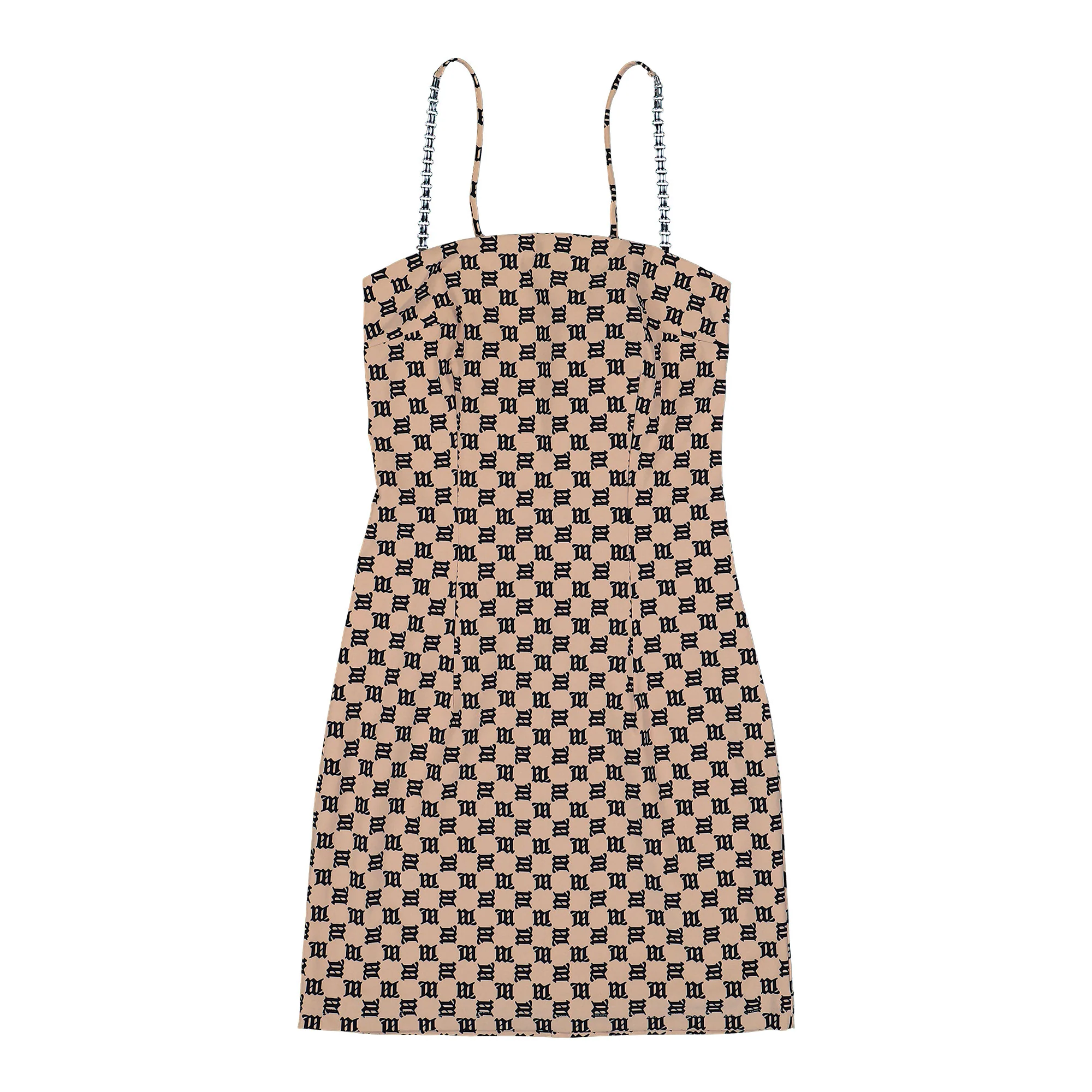 Monogram Spaghetti Mini Dress