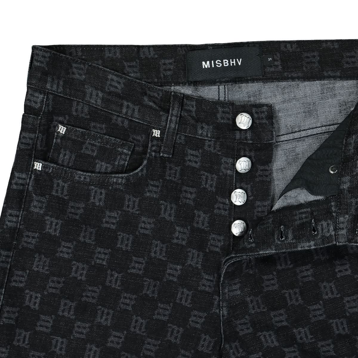 Monogram Denim Trousers - Image 4
