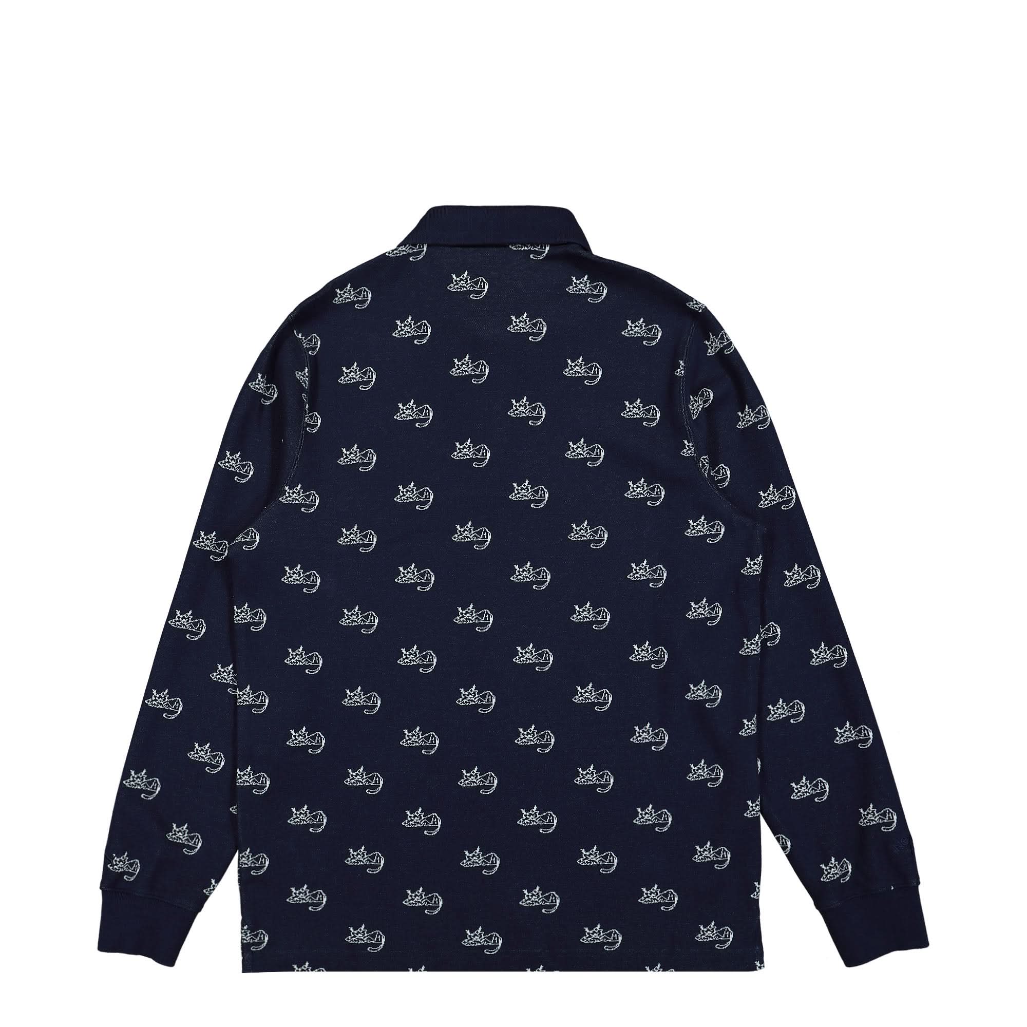 Jacquard Longsleeve Poloshirt - Image 2