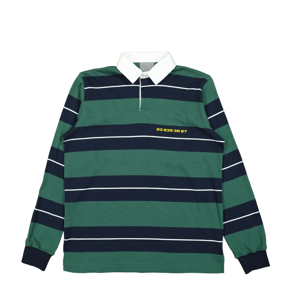 Number Knitted Polo Shirt