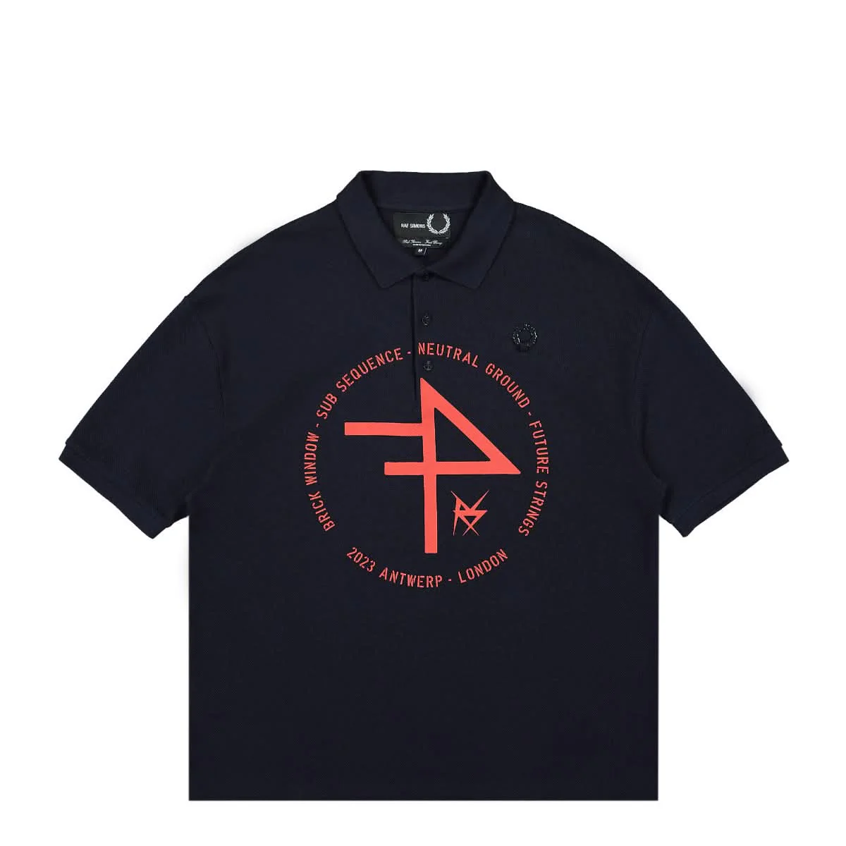 Oversized Printed Polo Shirt