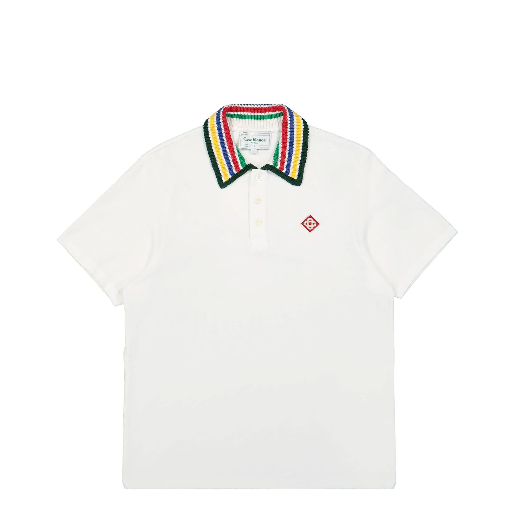 Primary Stripe Knit Collar Classic Polo