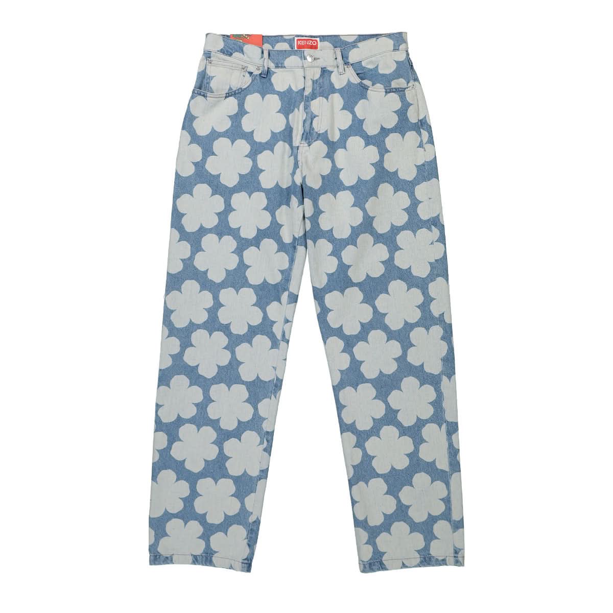 Printed Loose Fit Jeans