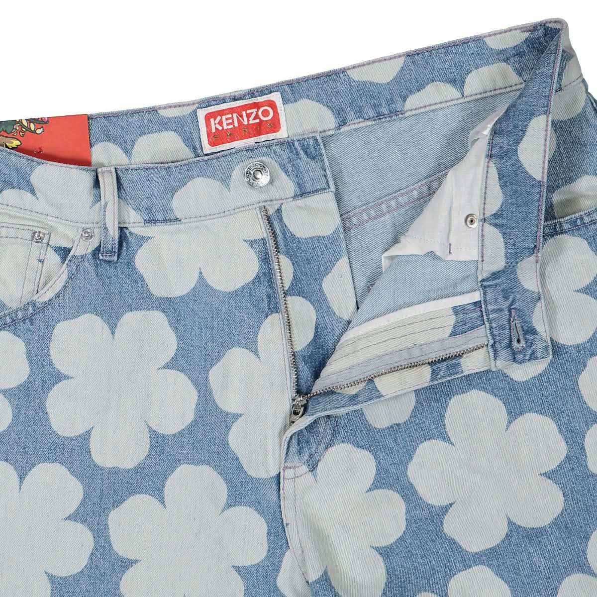 Printed Loose Fit Jeans - Image 4