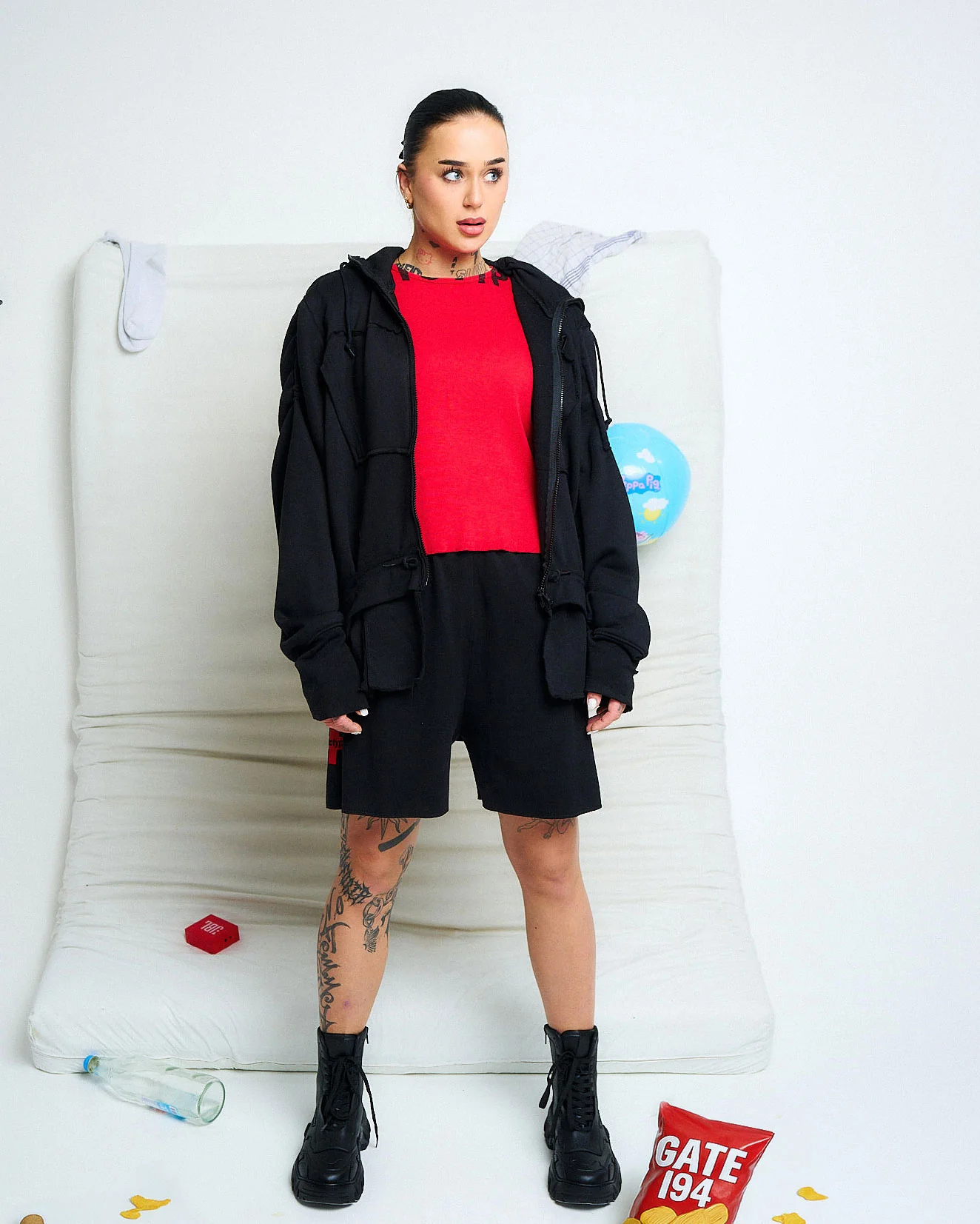 Toggle Zip-Up Hoodie - Image 2