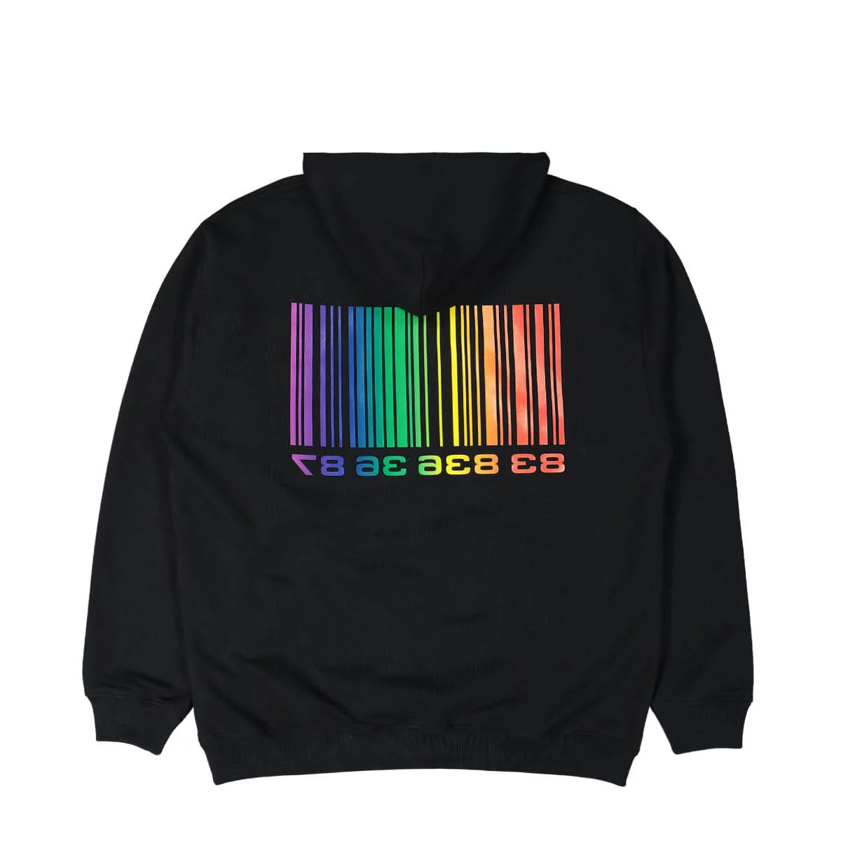 Rainbow Big Barcode Hoodie - Image 2