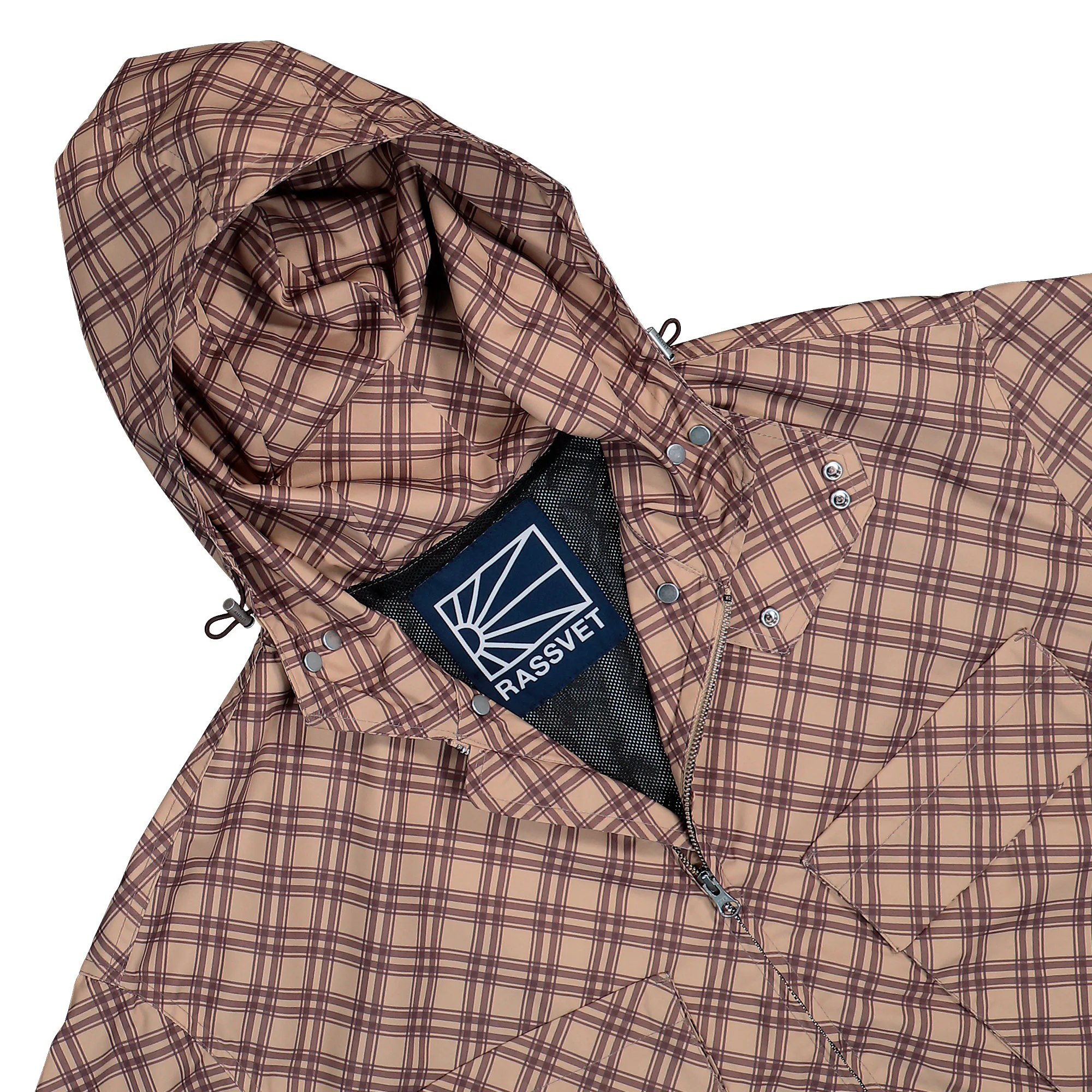 Poly Tartan Hooded Jacket - Image 3