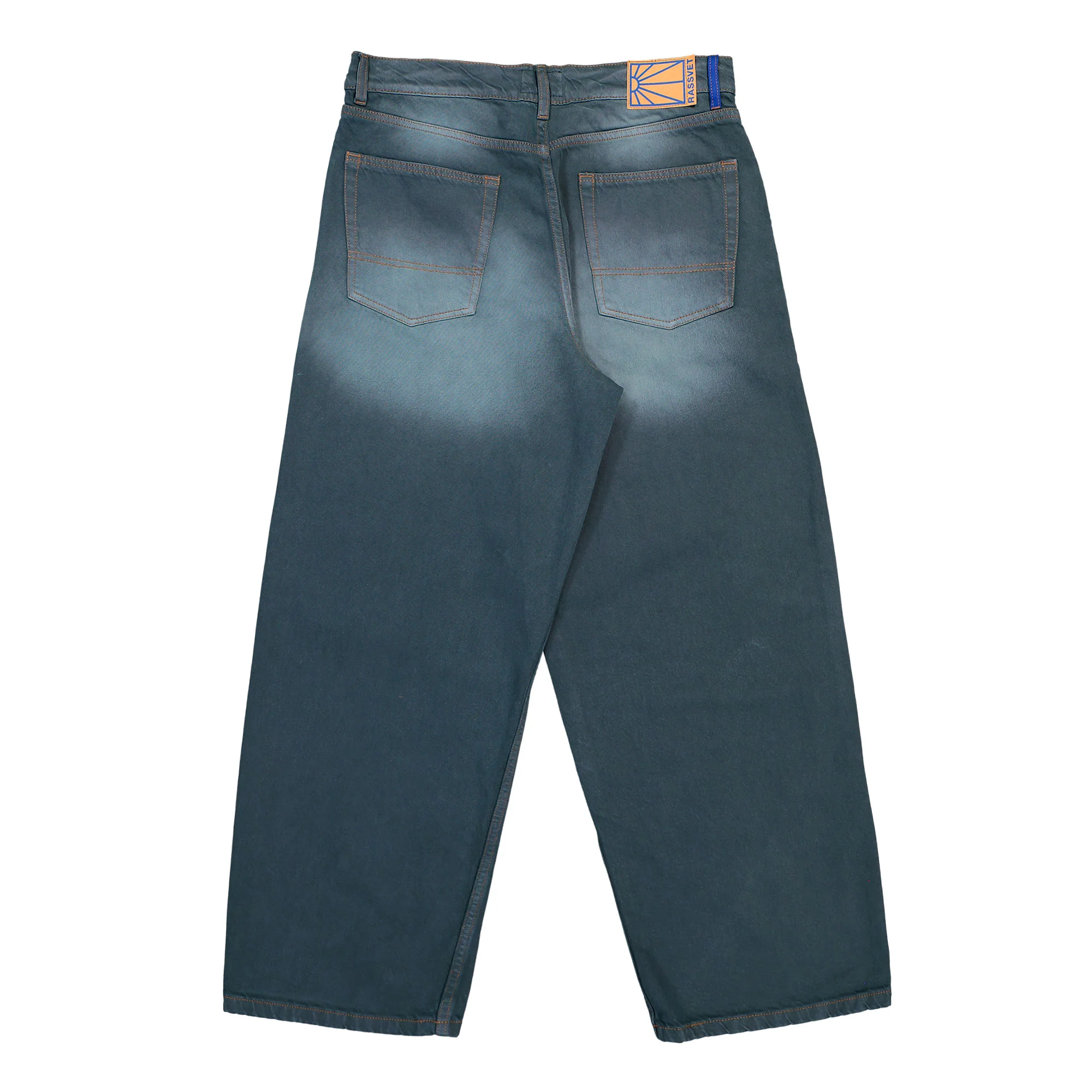 Sun Dyed Baggy Denim Pants - Image 2