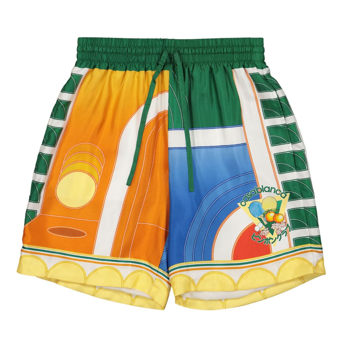 Silk Shorts with Drawstrings
