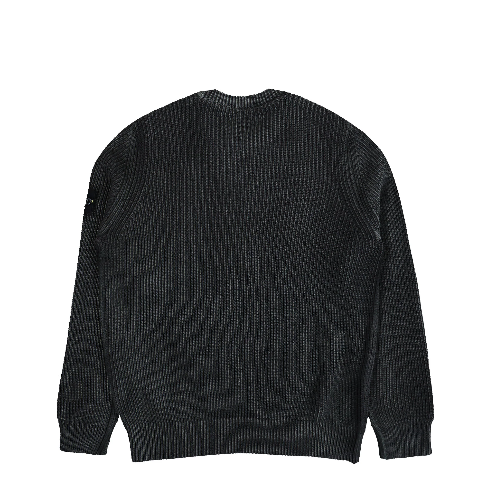 Crewneck Jumper With Two Tone Spray And Fishermans Rib - Image 2