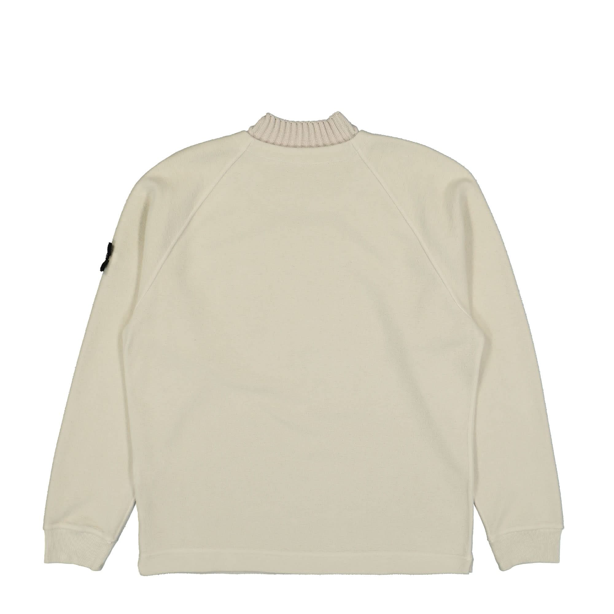 Knitted Collar Fleece Sweatshirt - Image 2