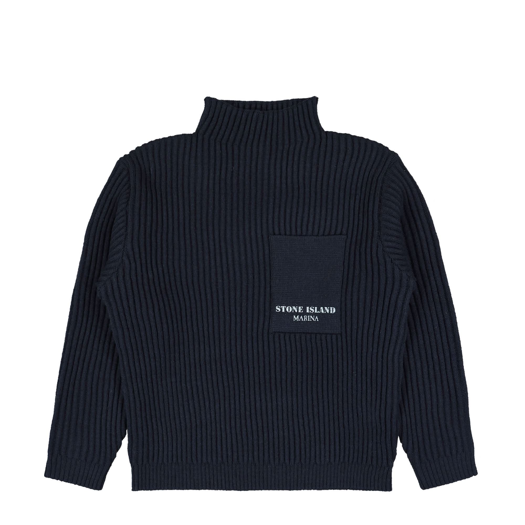 Marina Ribbed Knit Turtleneck Sweatshirt