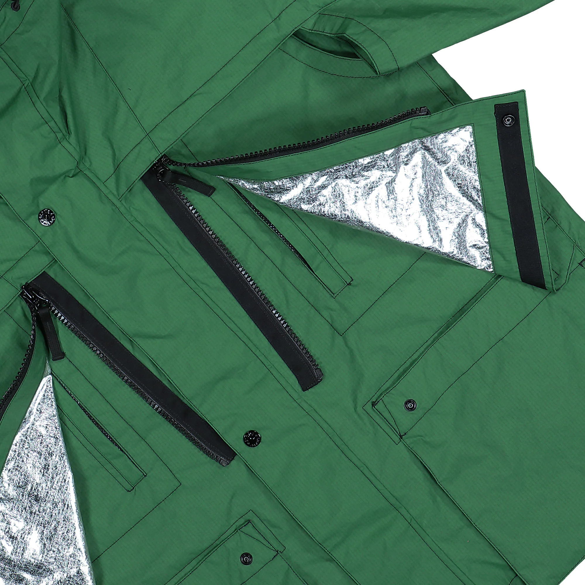 Metal Lamina Ripstop Heat Reactive Short Parka - Image 5