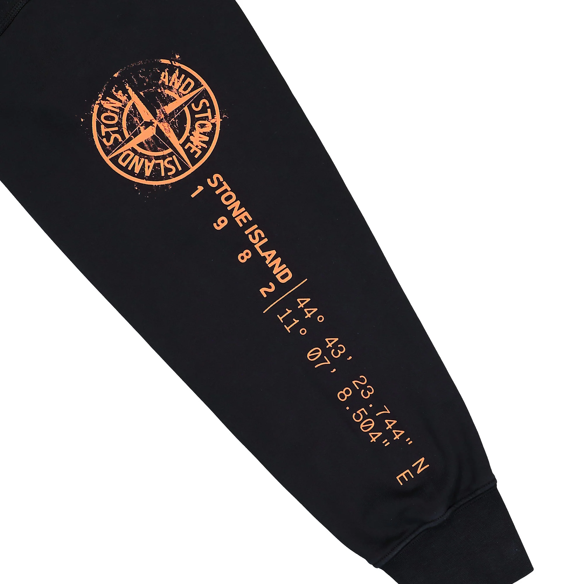 Oversized Zip-Up Hooded Sweatshirt With Vertical Placement Print - Image 5