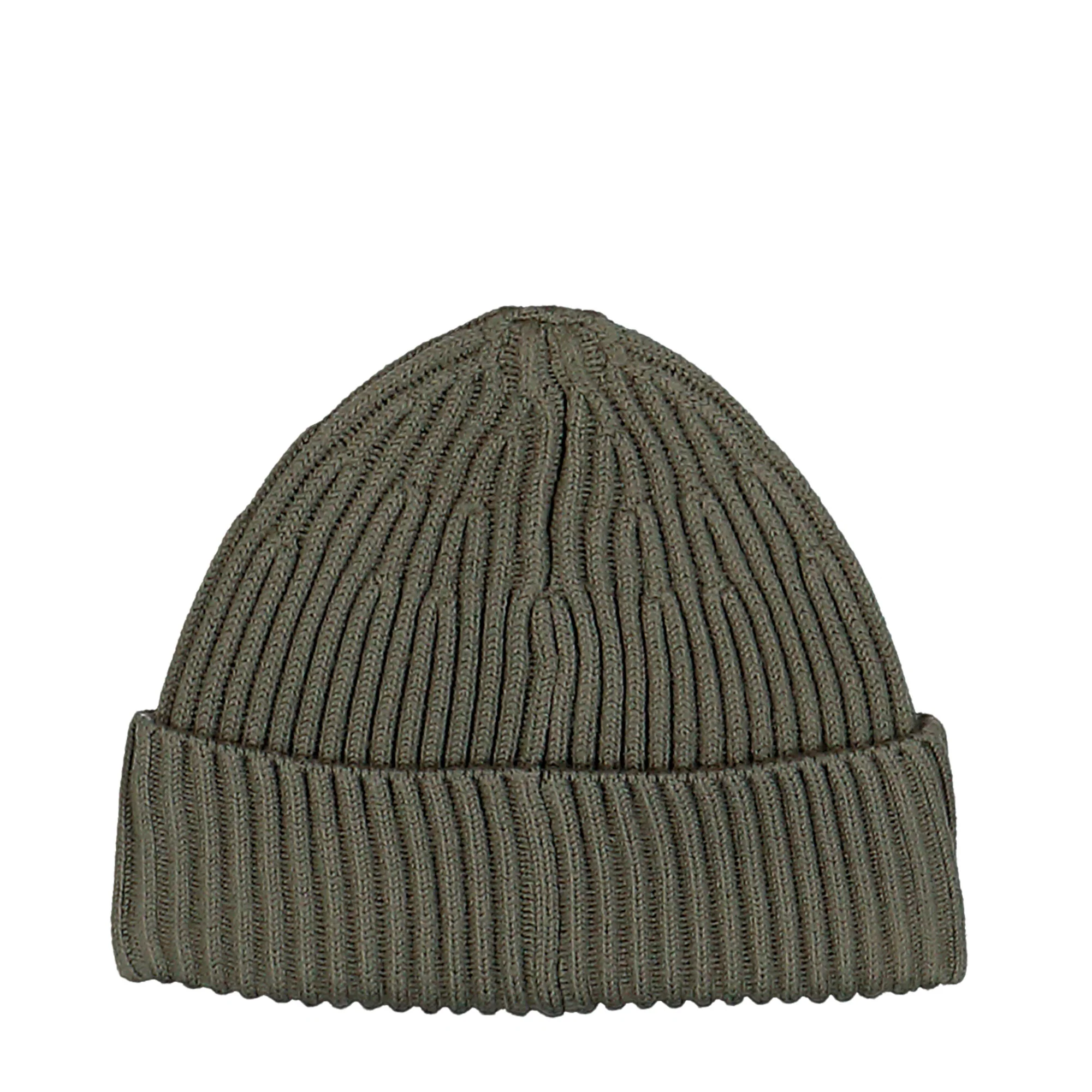 Ribbed Knit Beanie With Compass Logo Patch - Image 2