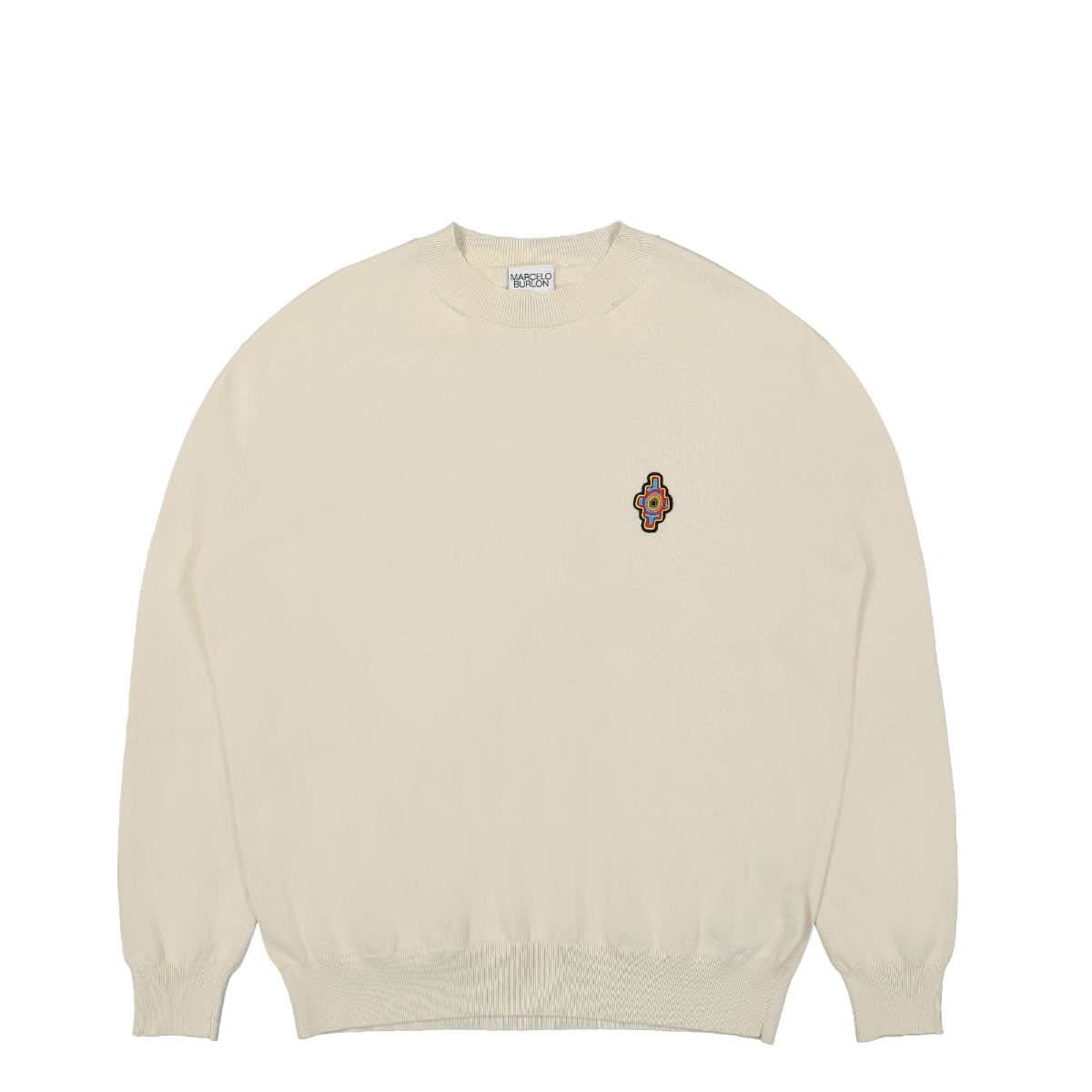 Sunset Cross Knit Basic Crew