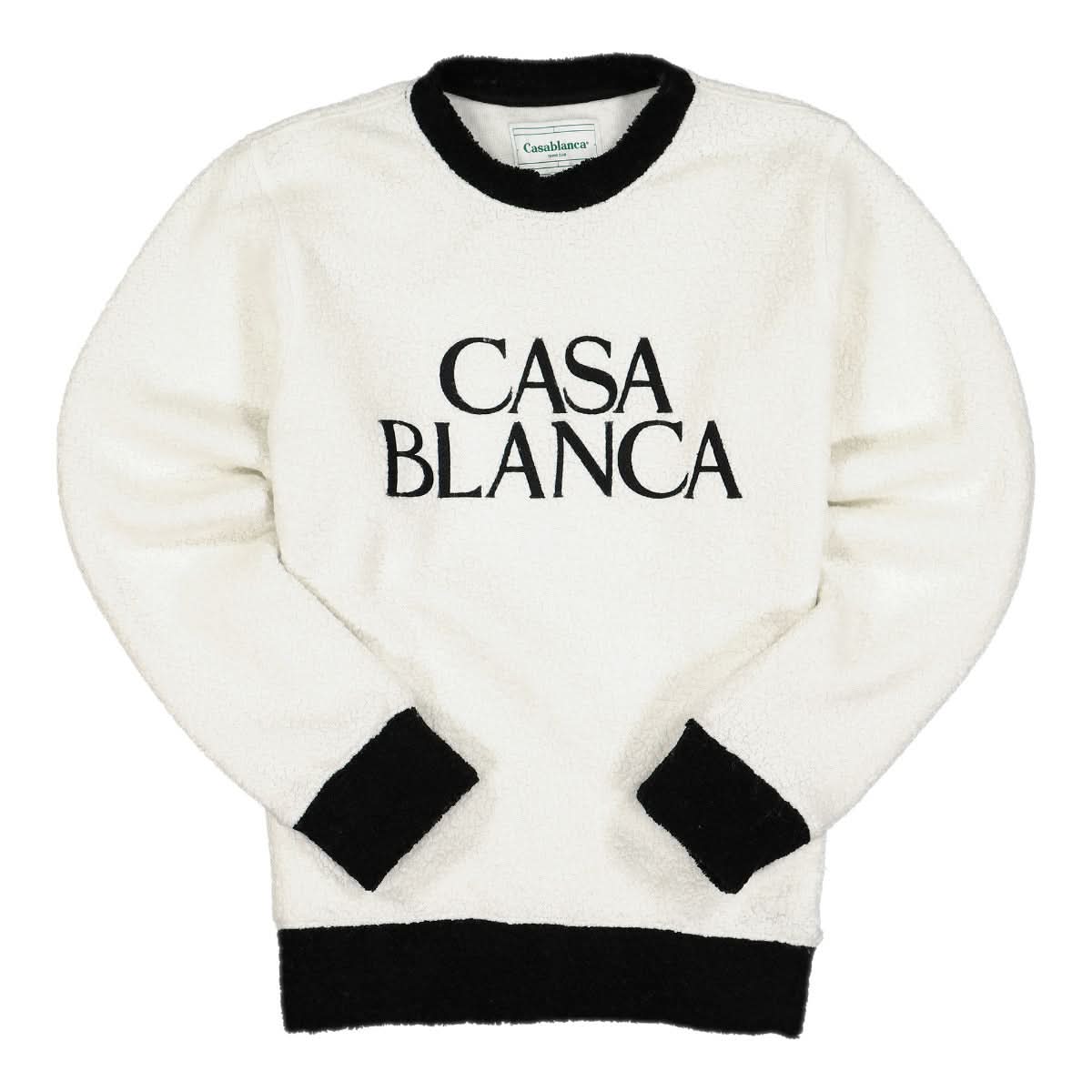 Terry Colour Block Embroidered Sweatshirt