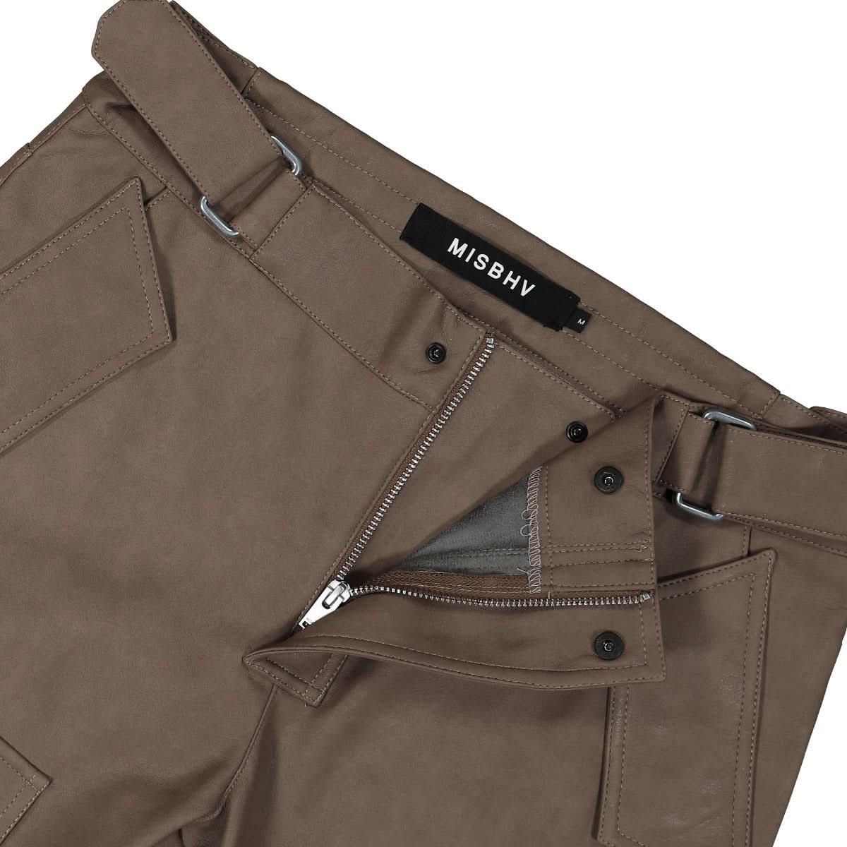 Vegan Leather Moto Trousers - Image 4