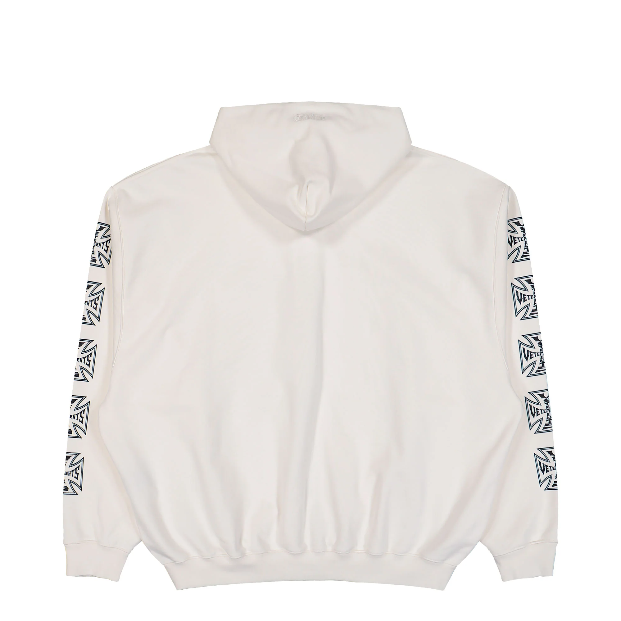 Biker Cross Sleeves Zip-Up Hoodie - Image 2
