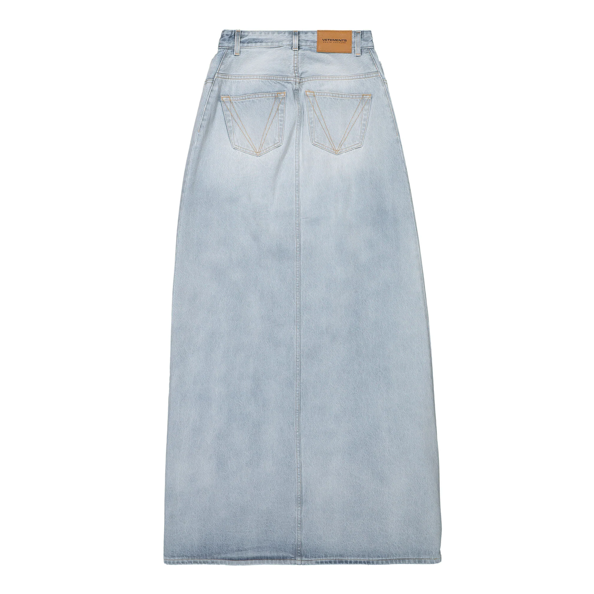 Destroyed Denim Maxi Skirt - Image 2
