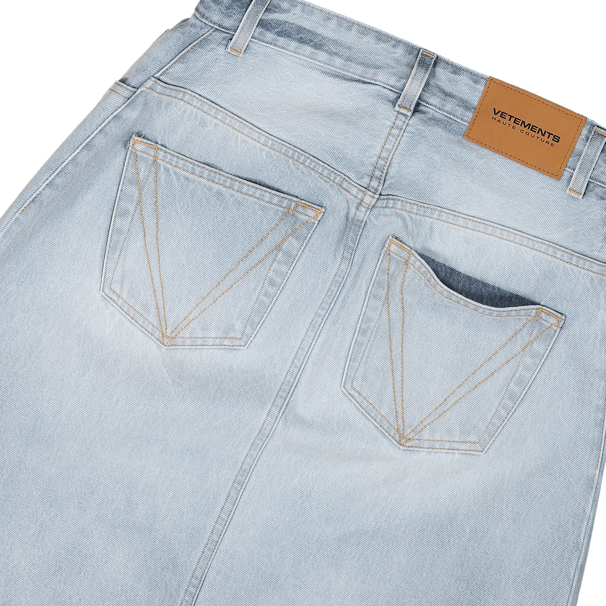Destroyed Denim Maxi Skirt - Image 5