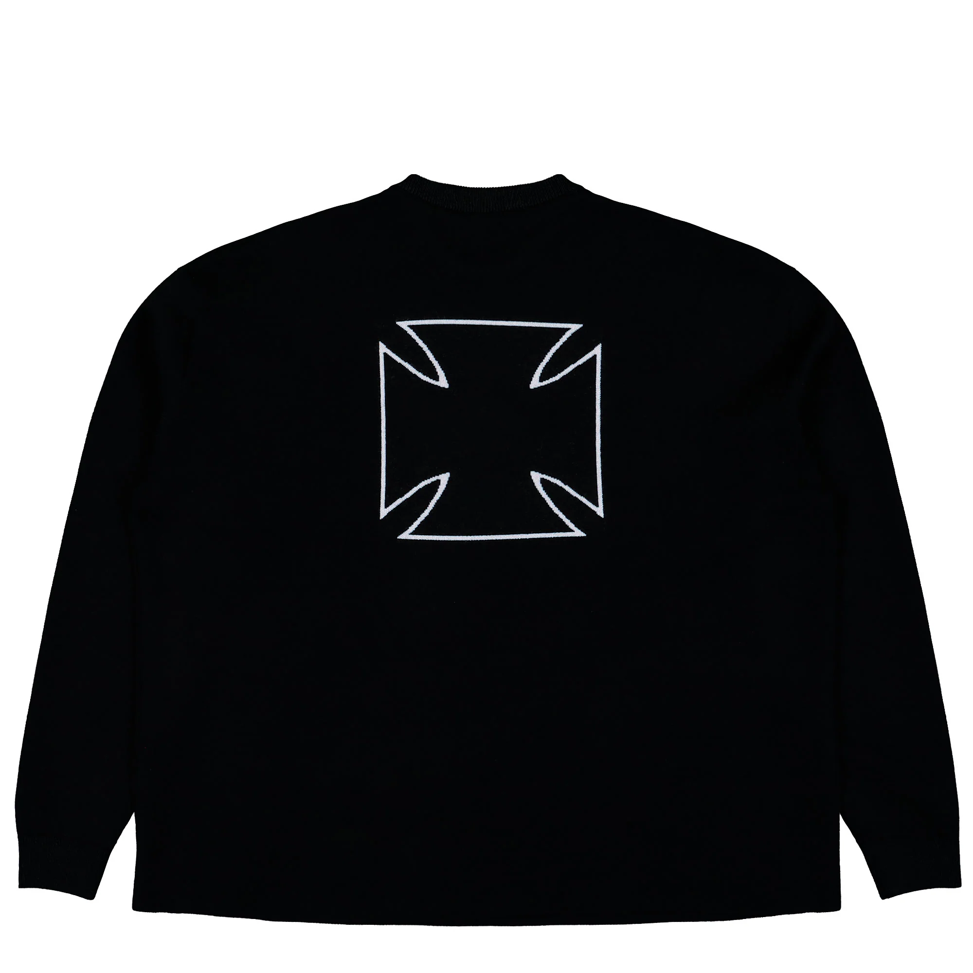 Double Biker Cross Logo Sweater - Image 2