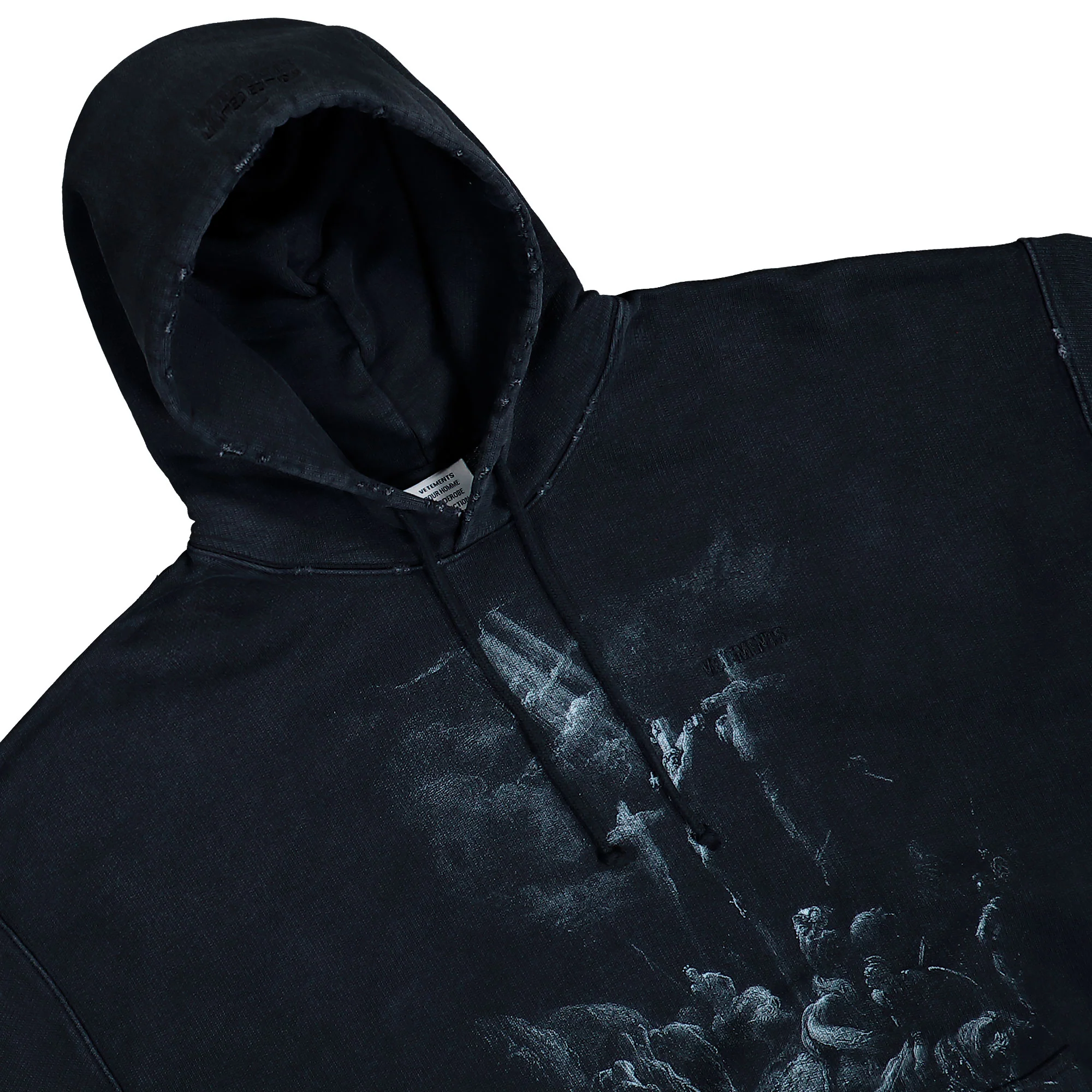 Jesus On A Cross Distressed Hoodie - Image 3