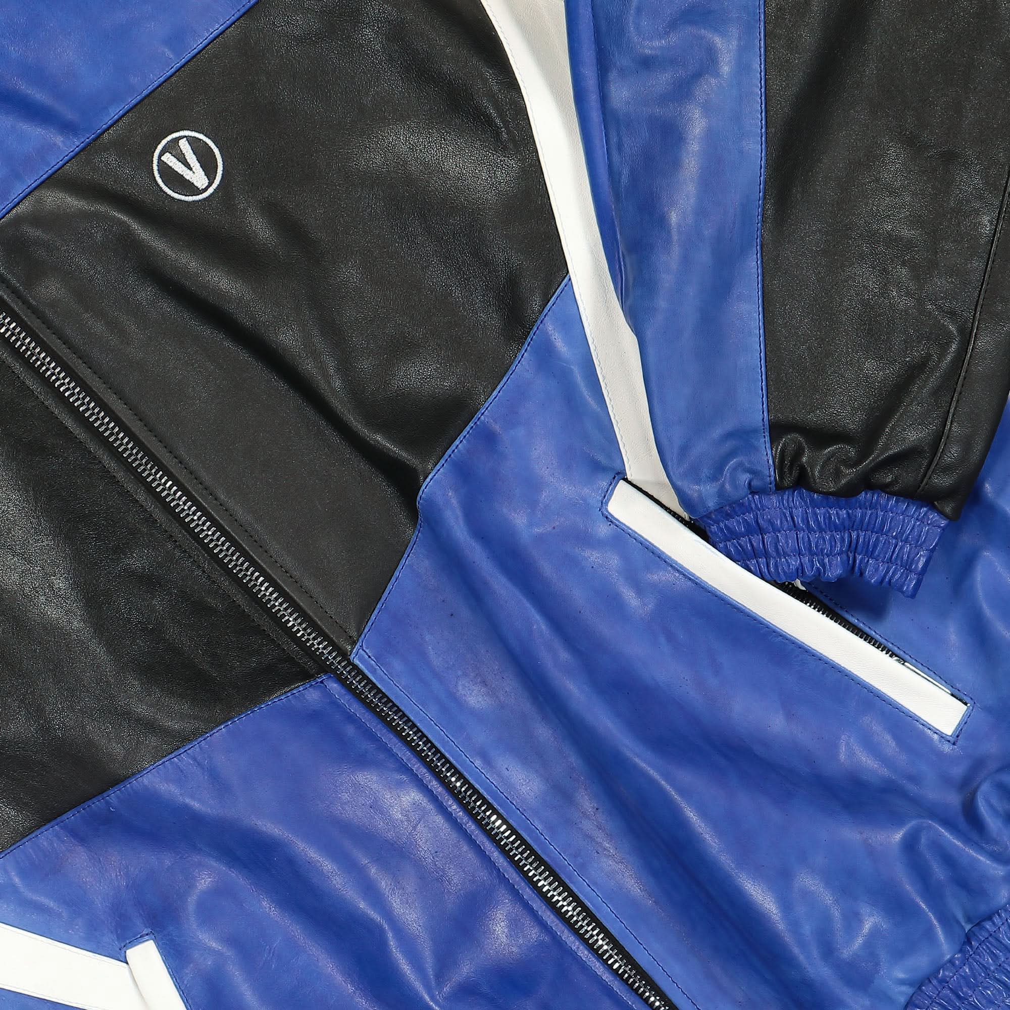 Leather Tracksuit Jacket - Image 4