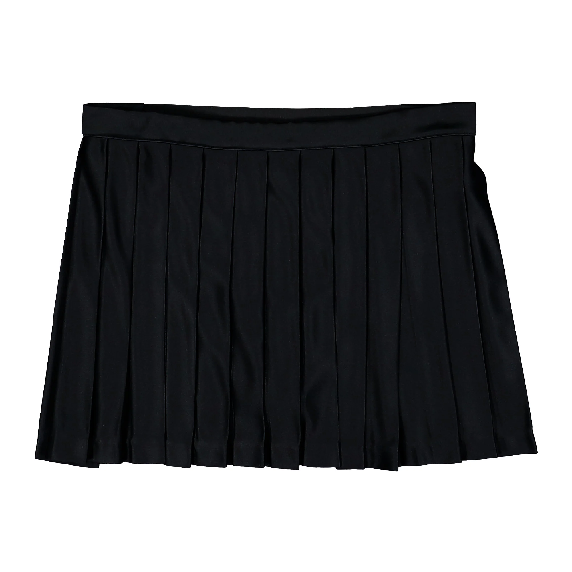 Open Back Pleated Logo Skirt