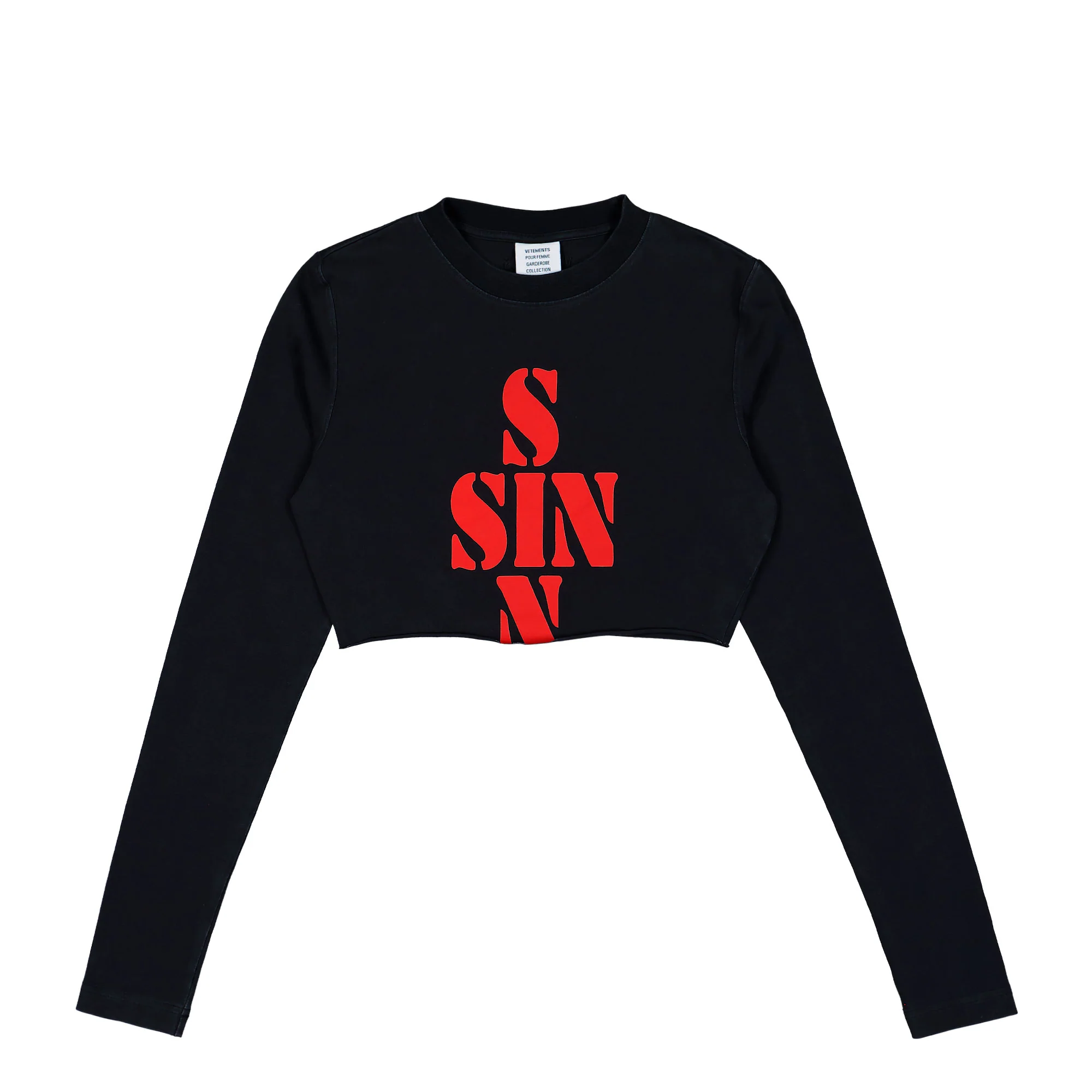 Sin Cropped Longsleeve