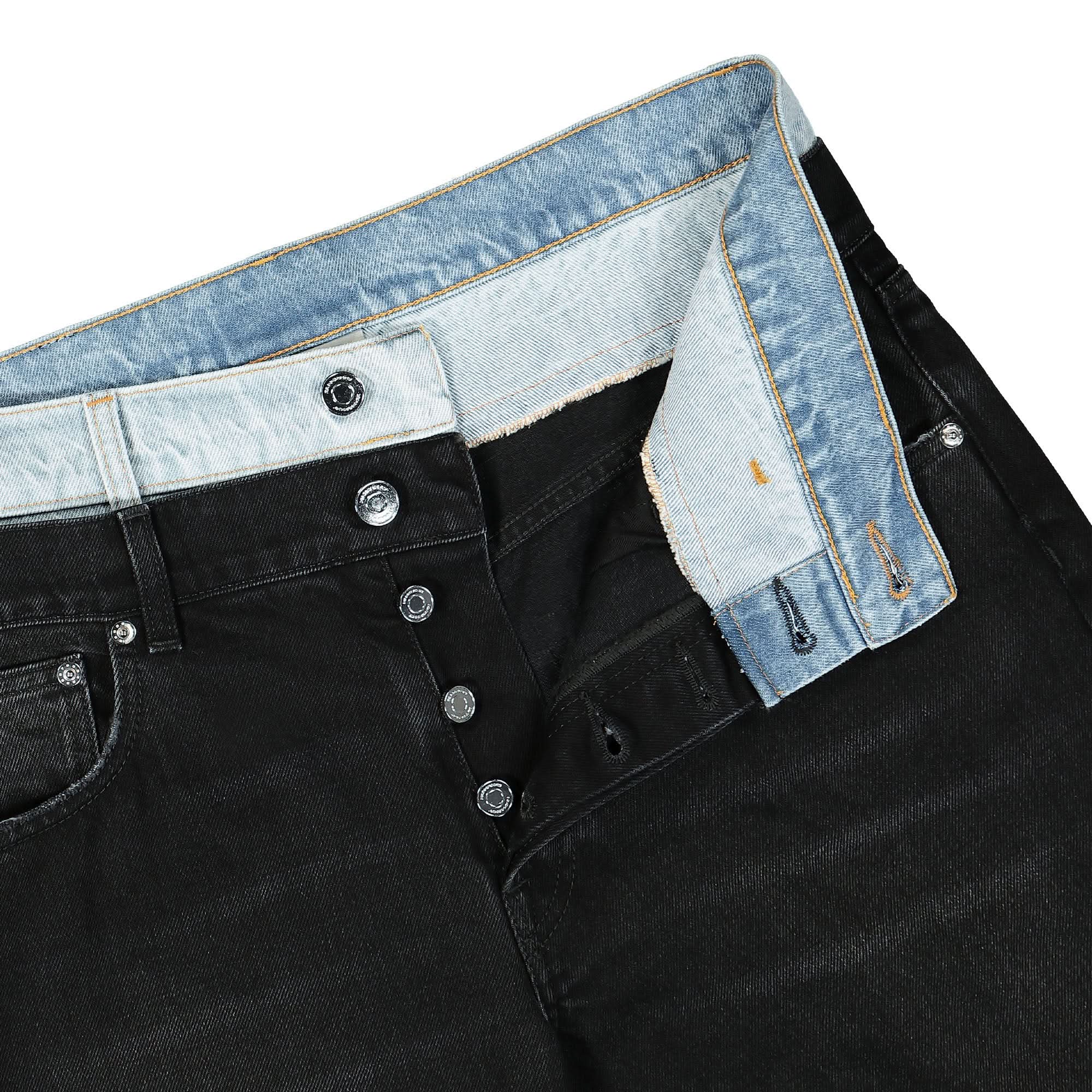 Double Waist Denim Jeans - Image 4