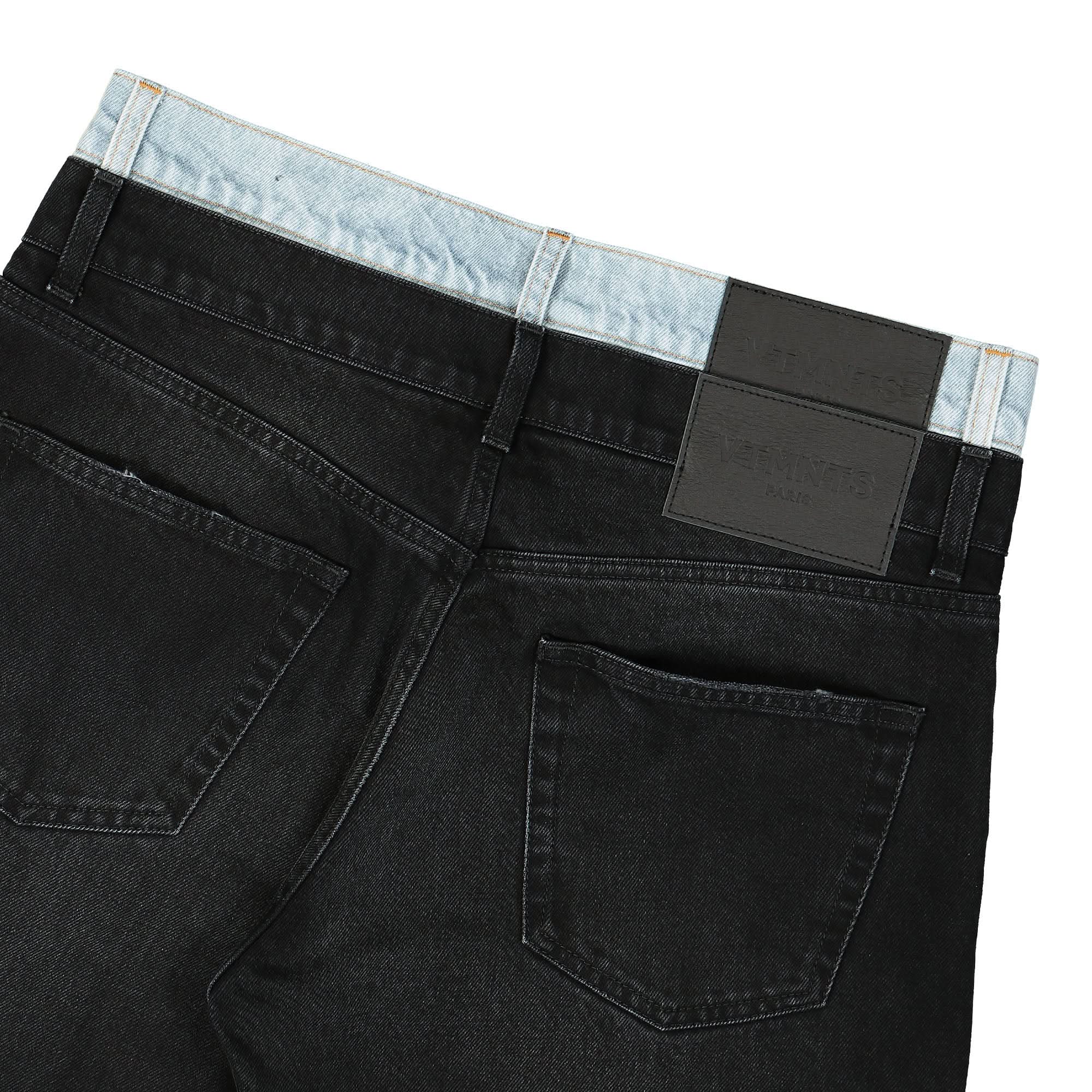 Double Waist Denim Jeans - Image 5