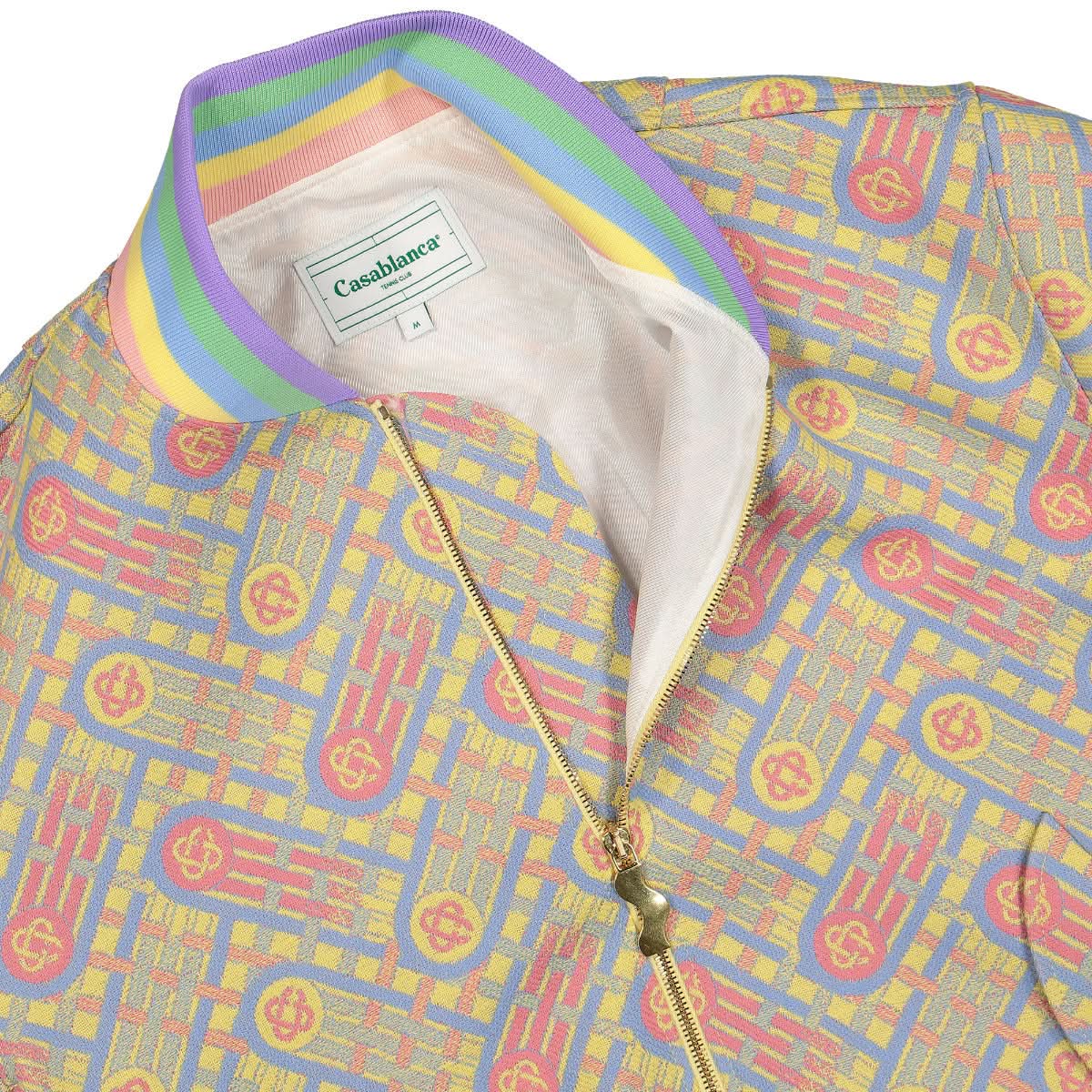 Wool Jacquard Bomber Jacket - Image 3