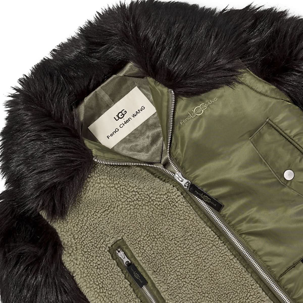 x UGG Faux Fur Long Coat - Image 3