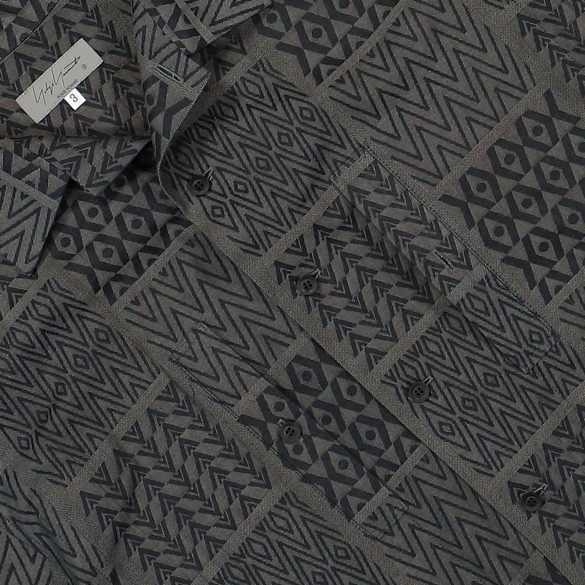 Open Collar Pattern Shirt - Image 5